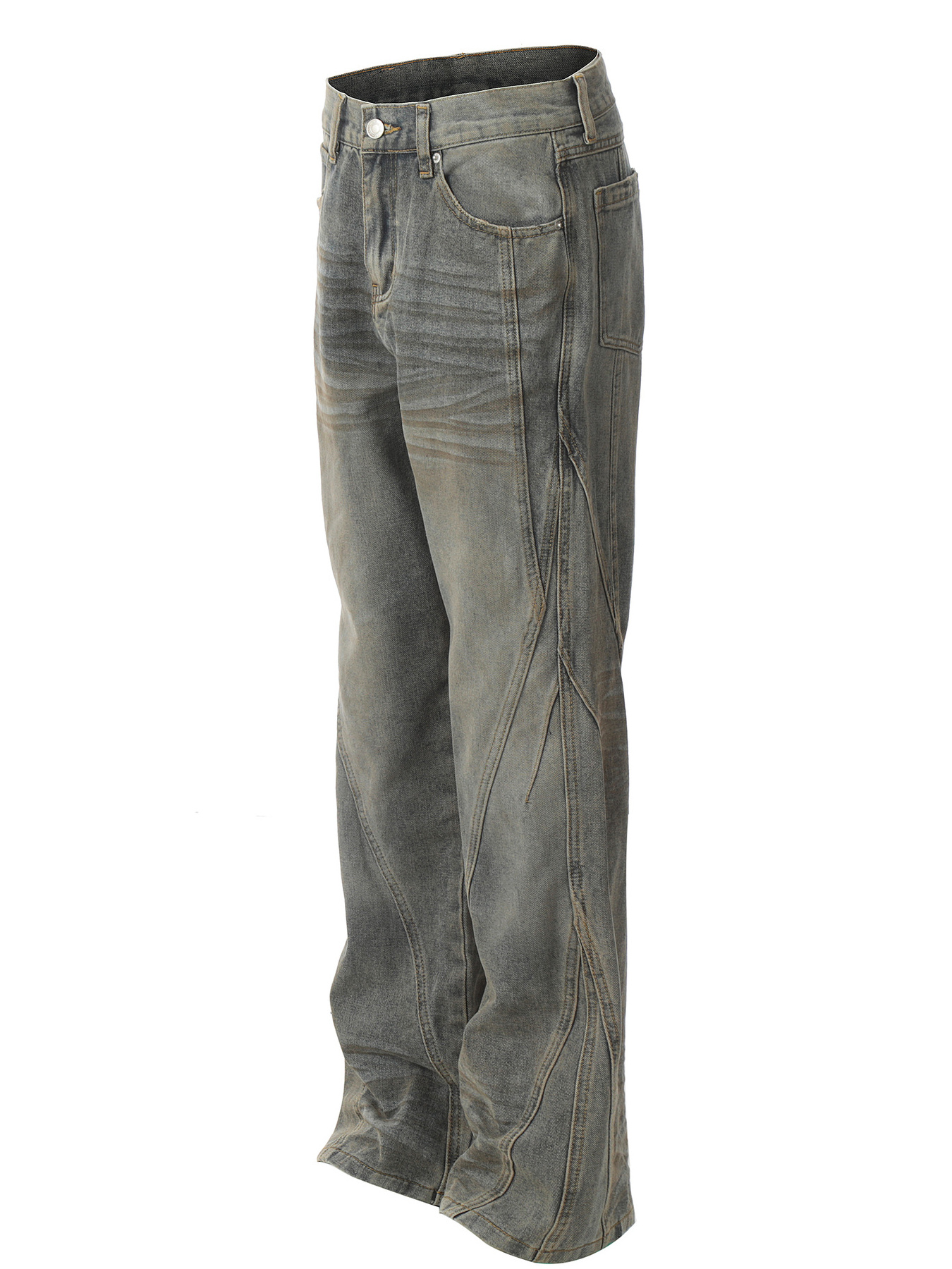 Men's Washed Loose Fit Jeans