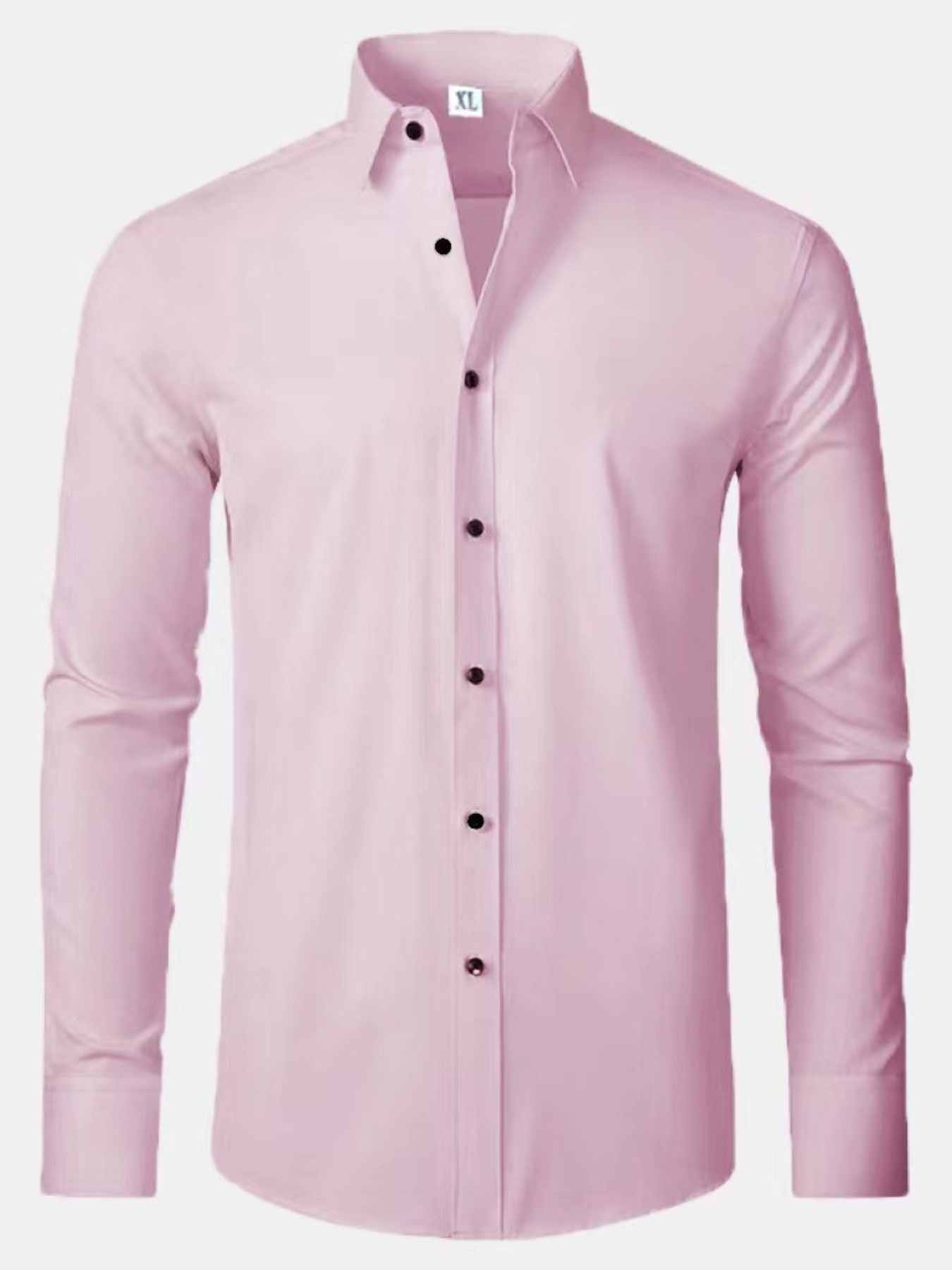 Men's Plus Size Button Up Long Sleeve Shirt