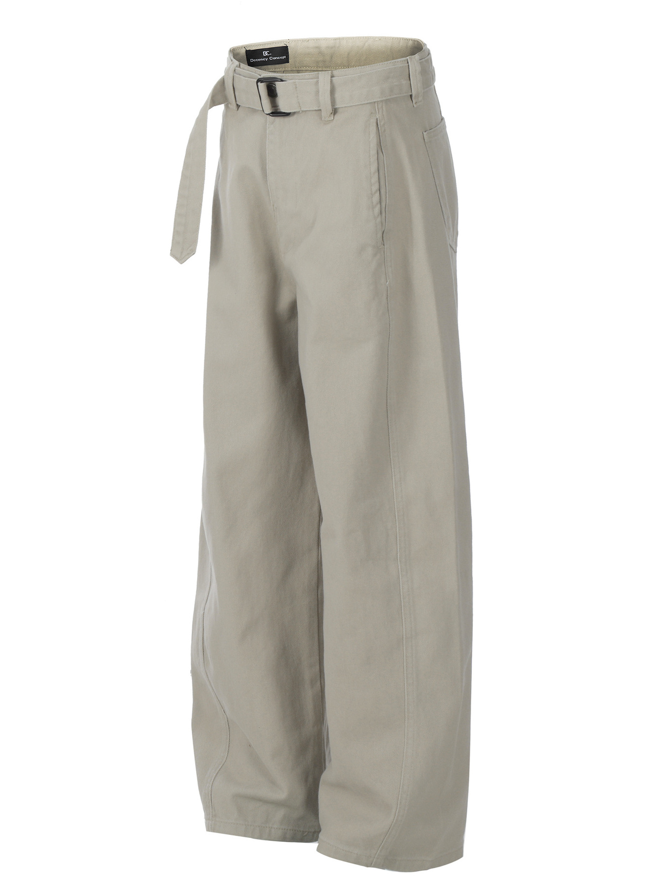 Men's Straight Cargo Pants with Belted