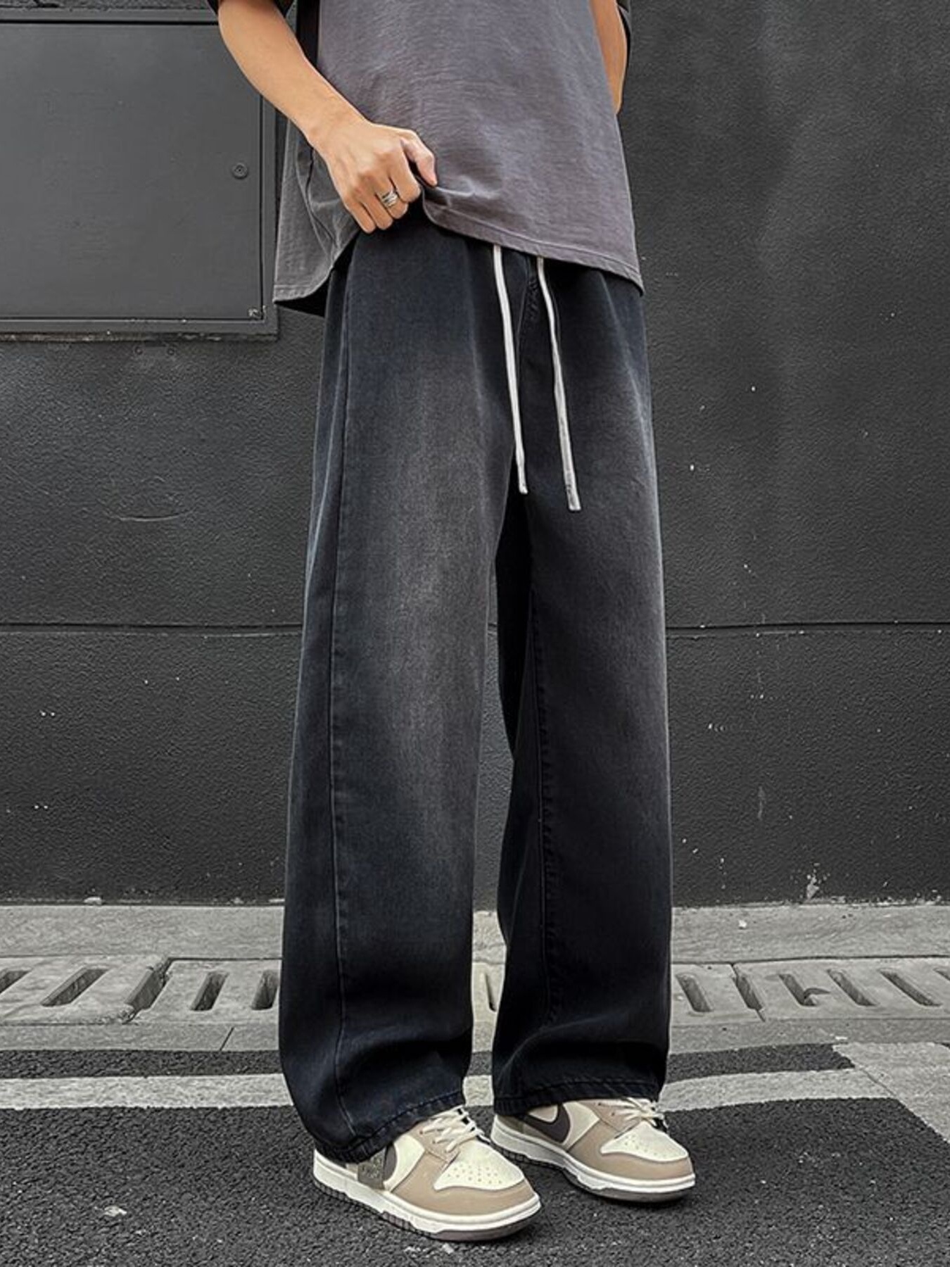 Men's Full Size Wide Leg Jeans Plus Size