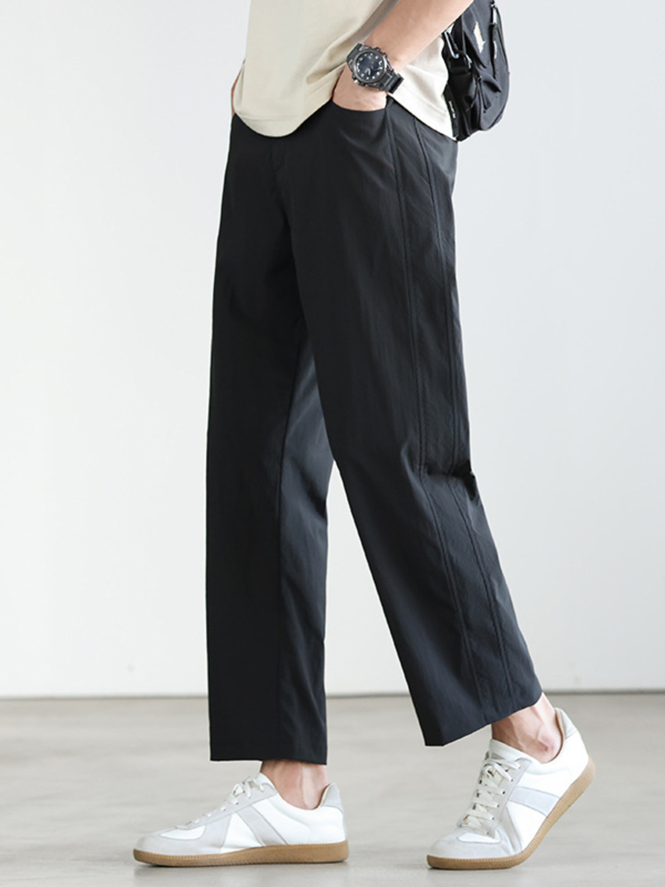 Men's Plus Size Wide Leg Pants