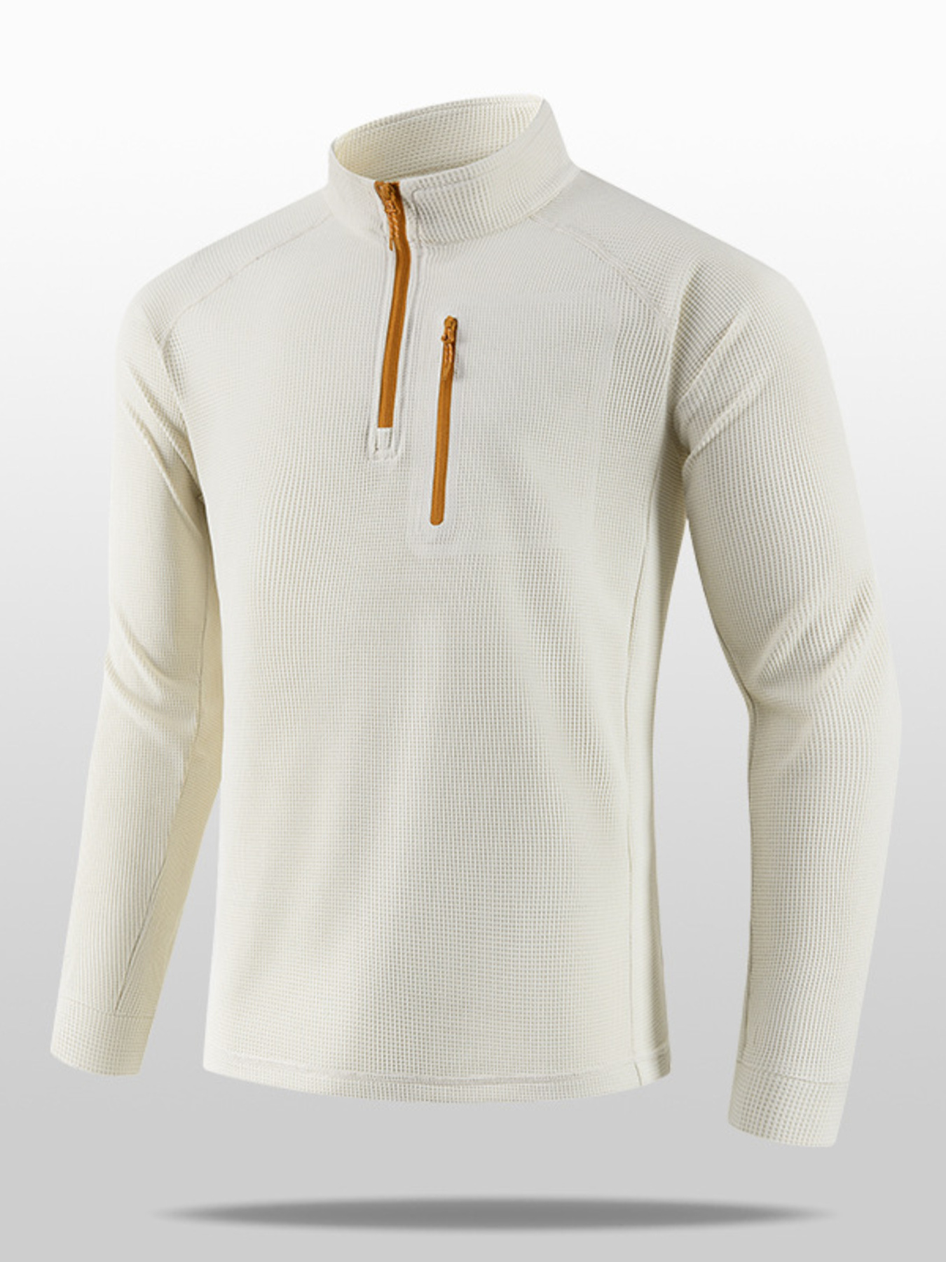 Men's Plus Size Quarter Long Sleeve Top