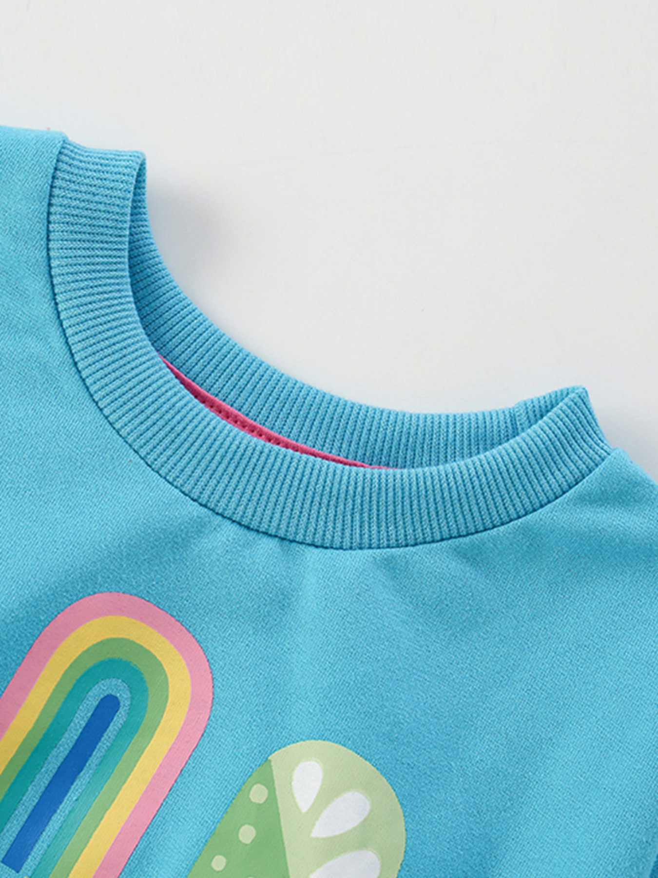 Children's Ice Cream Graphic Round Neck Sweatshirt