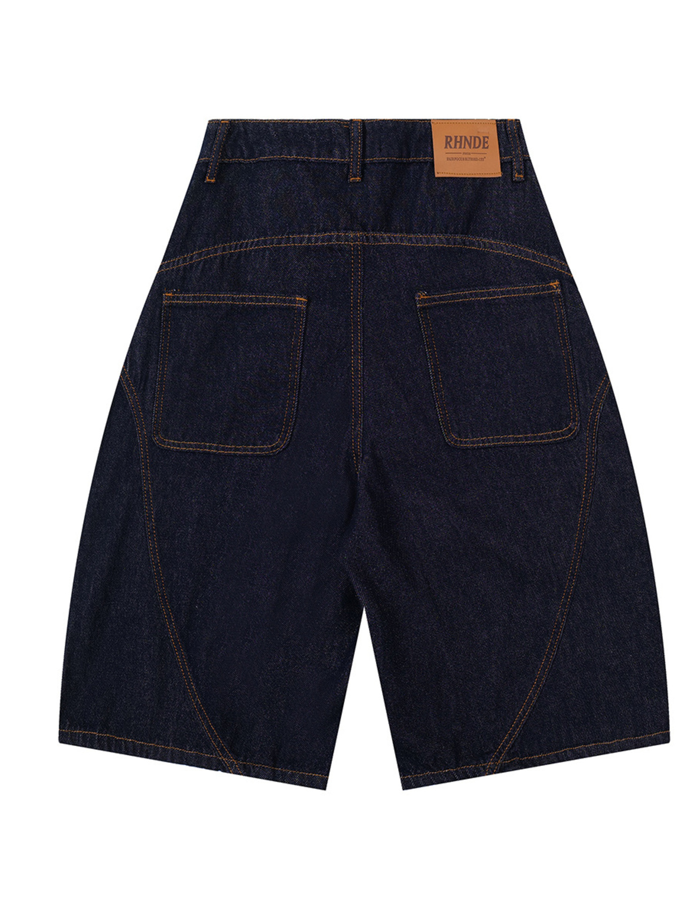 Men's Full Size Denim Shorts with Letter Patches Plus Size