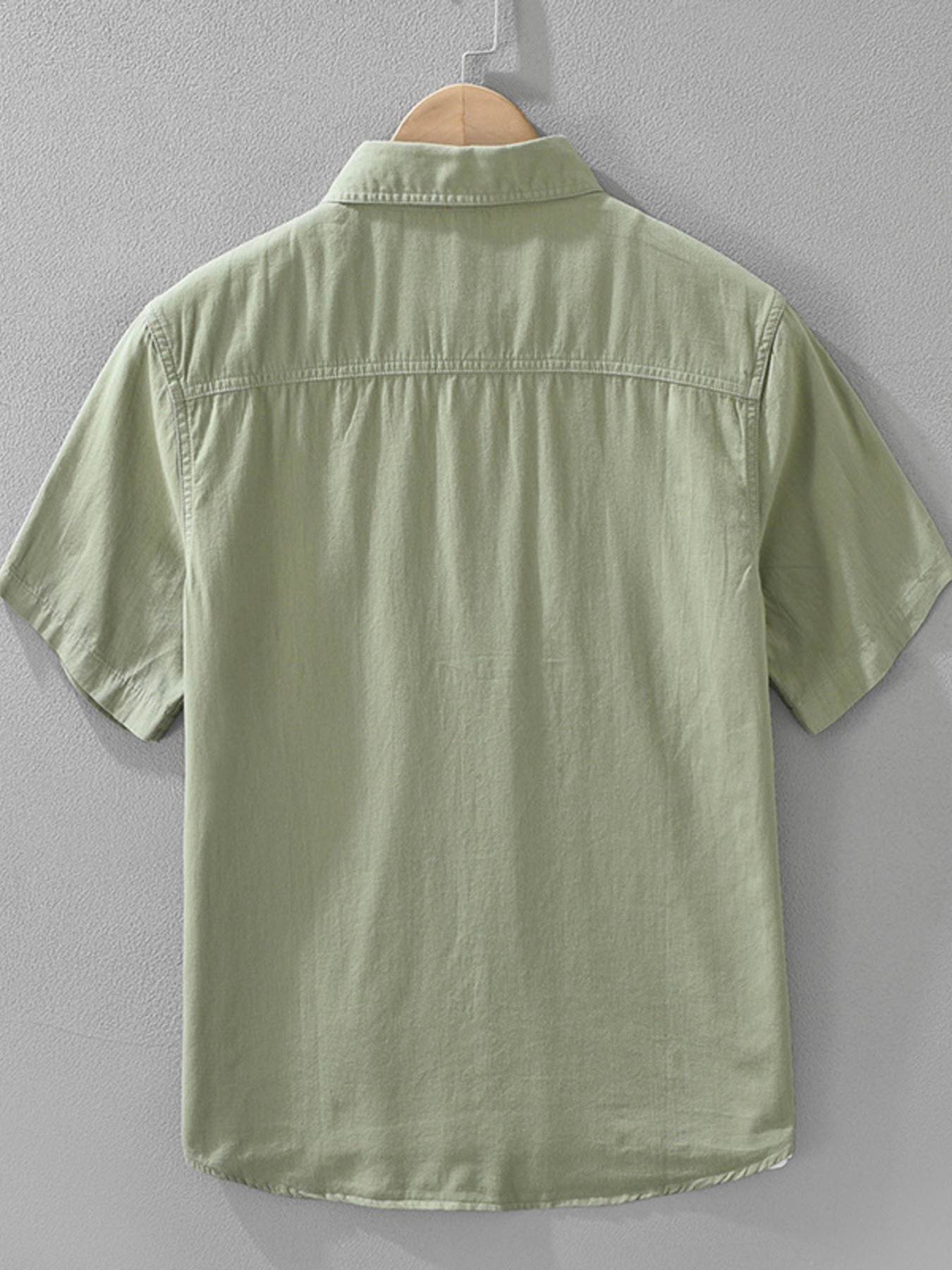 Men's Plus Size Button Up Short Sleeve Shirt