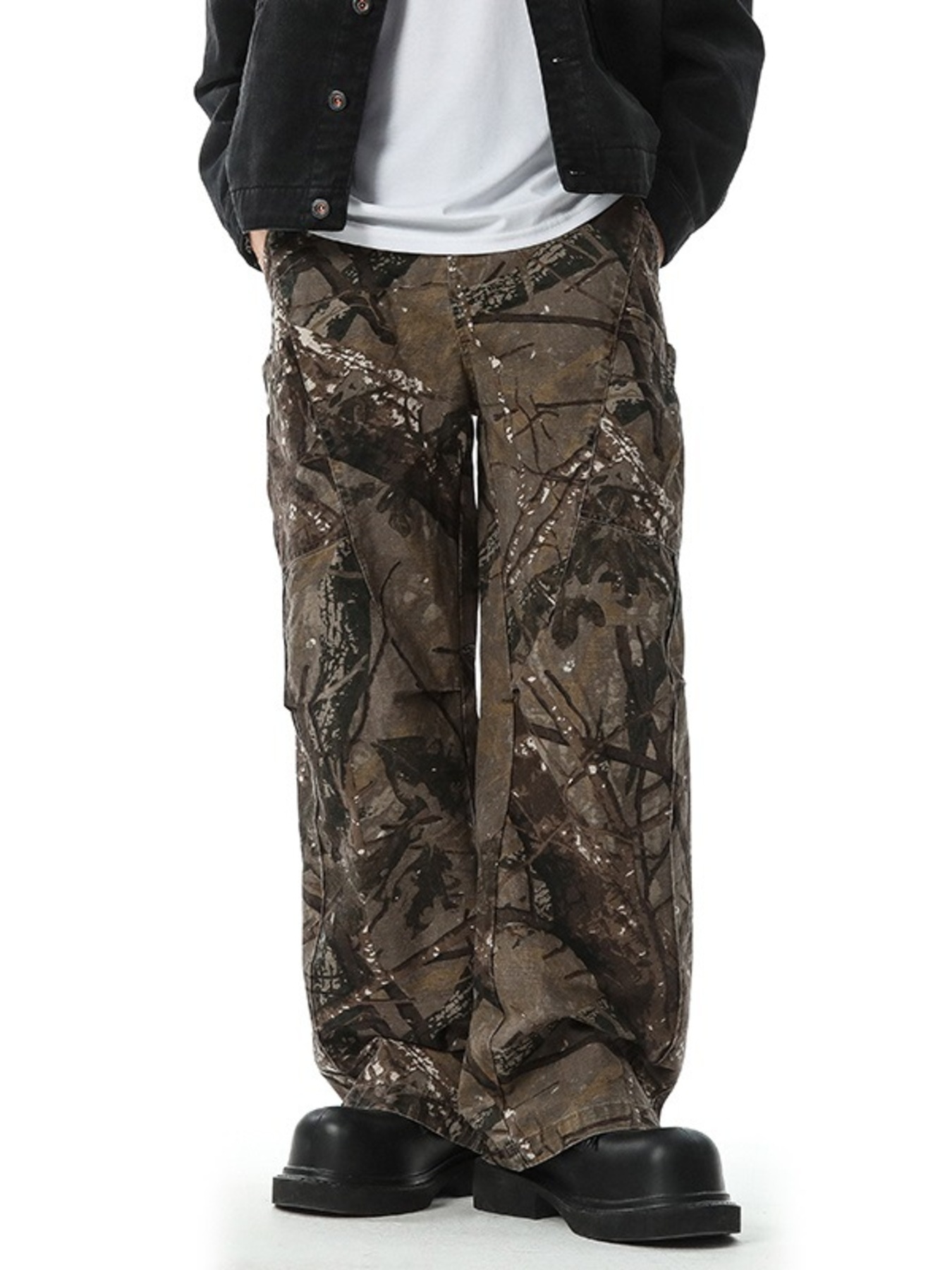 Men's Full Size Camouflage Cargo Pants Plus Size