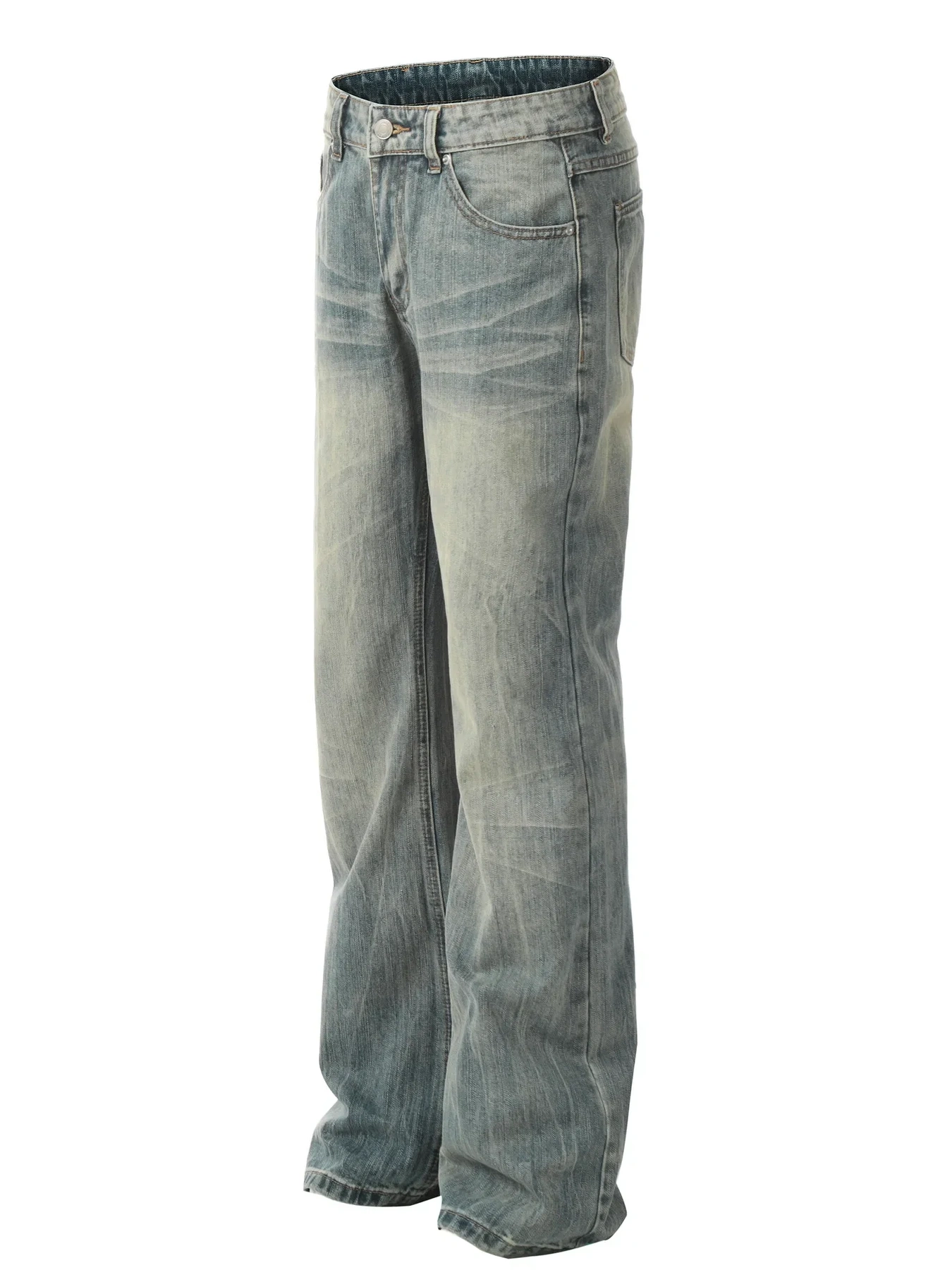 Men's Vintage Wash Straight Leg Jeans