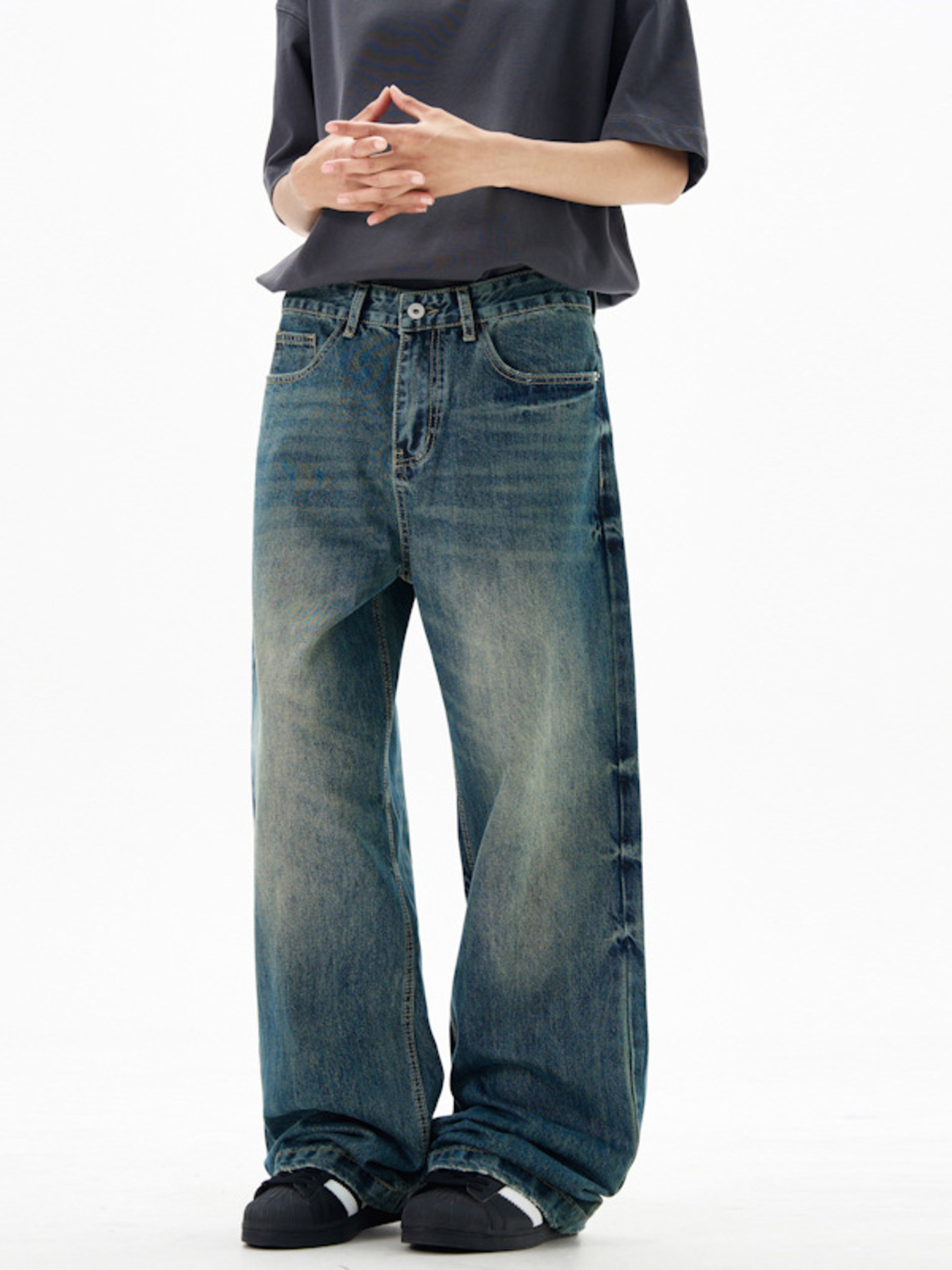 Men's Wide Leg Jeans