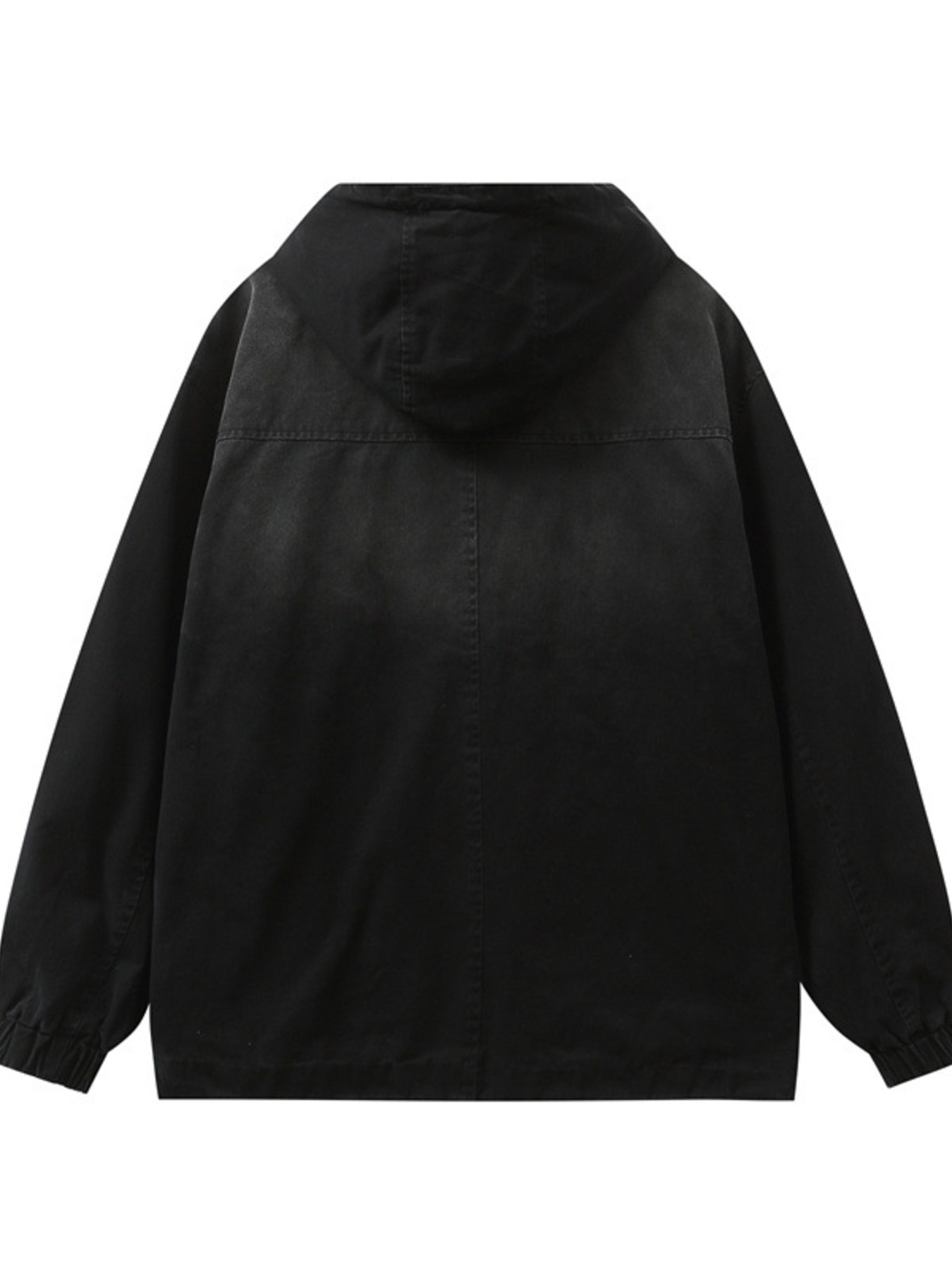 Men's Plus Size Drawstring Long Sleeve Jacket