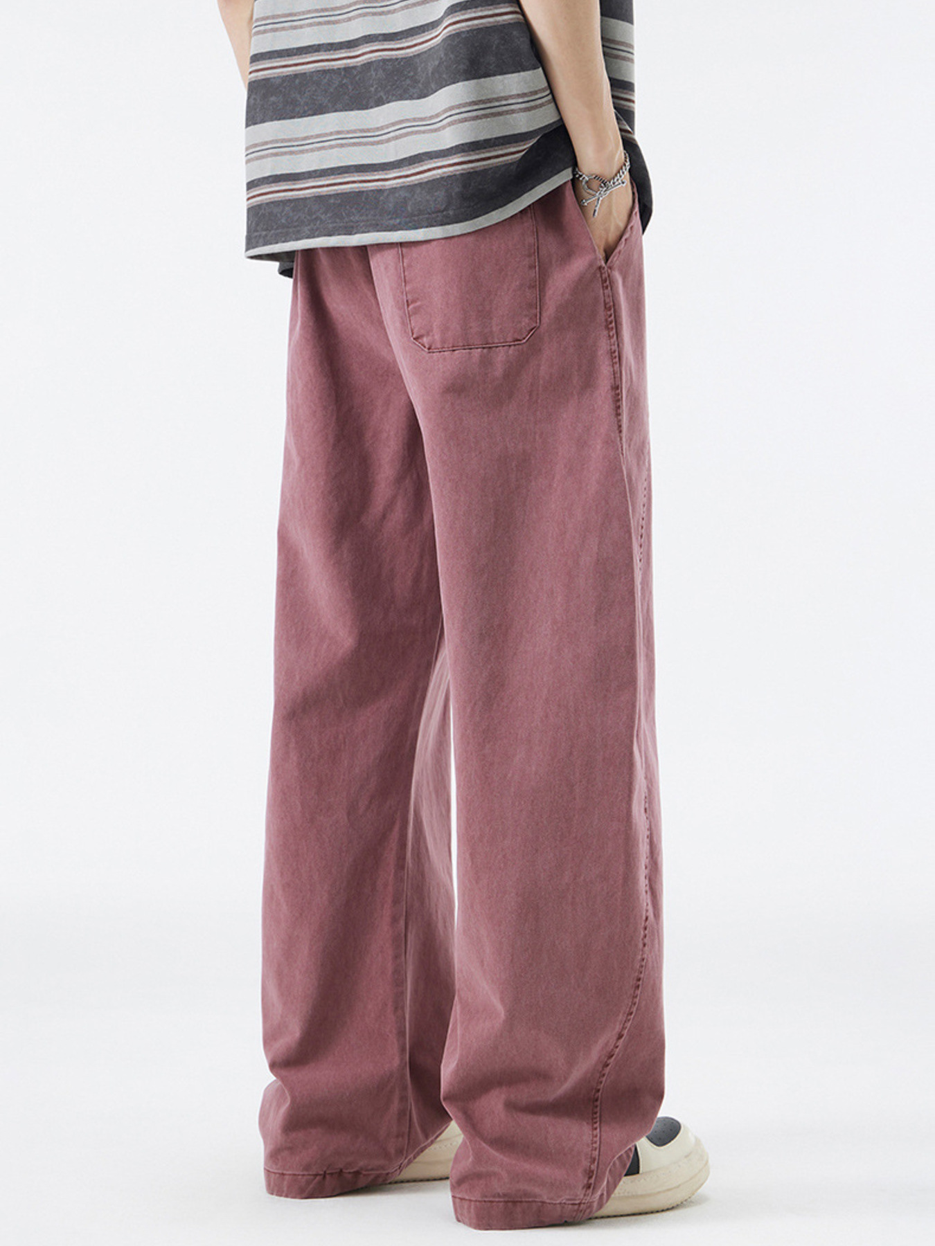 Men's Wash Wide Leg Pants