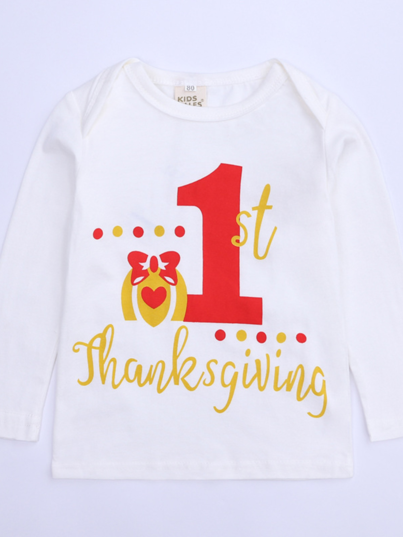 Children's First Thanksgiving Top and Skirt Outfit Set