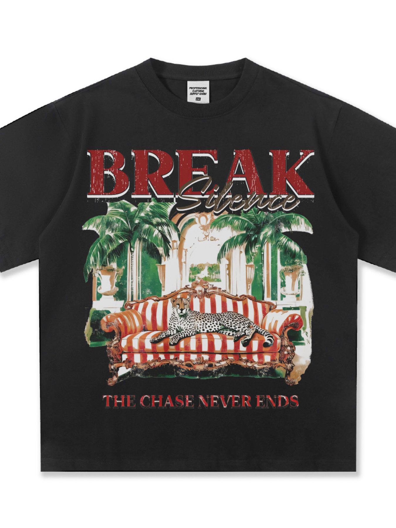 Men's Graphic Round Neck Oversized T-Shirt