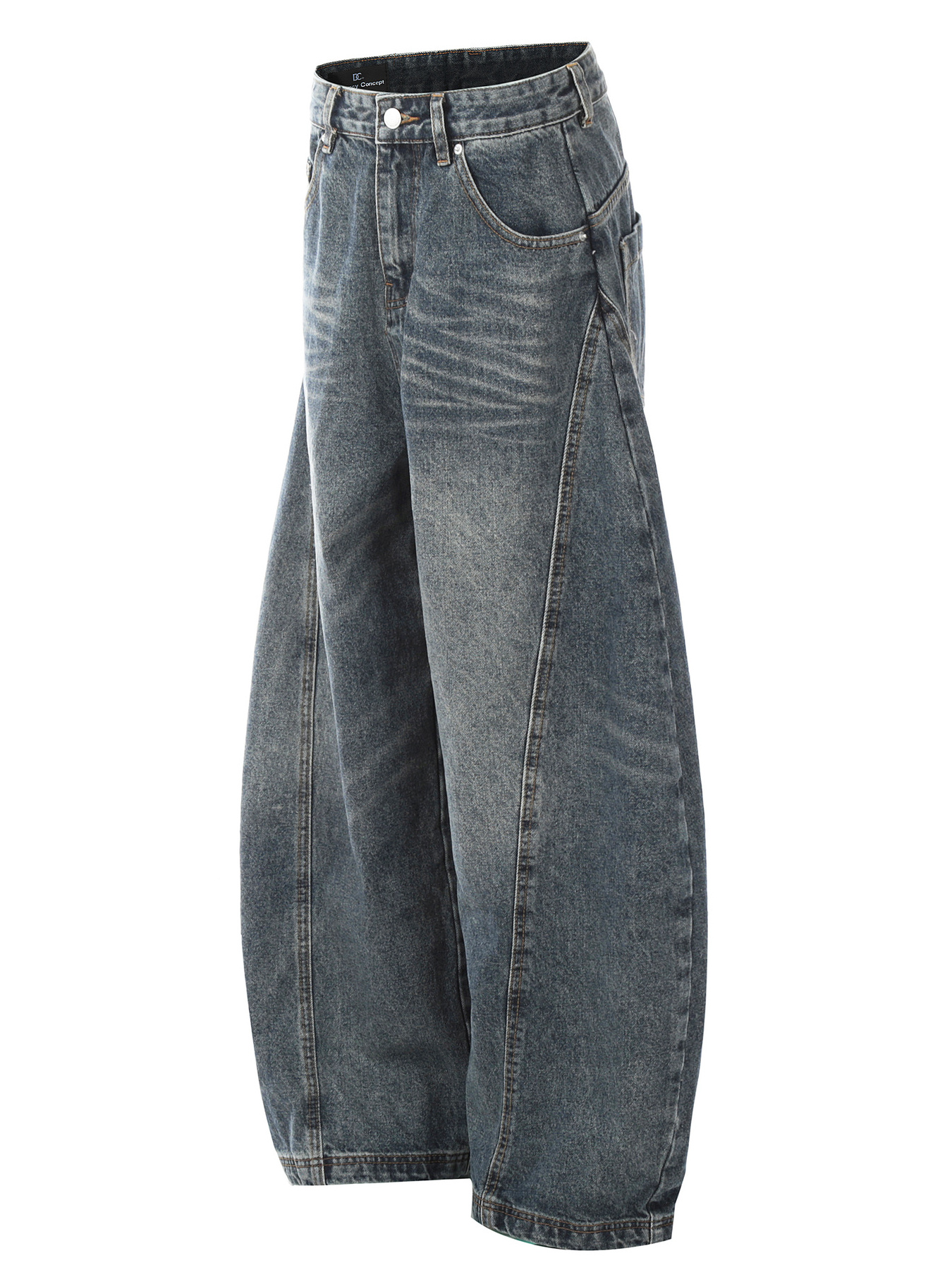 Men's Washed Wide Leg Baggy Jeans