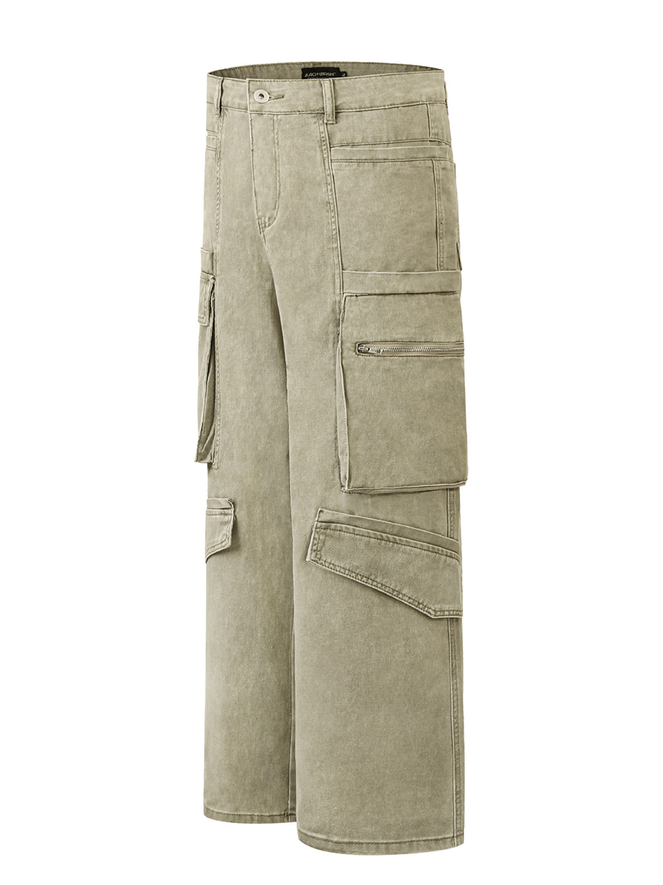 Men's Washed Multi-Pocket Cargo Pants