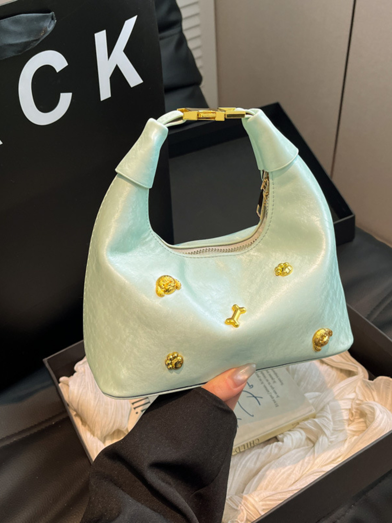 Embellished Hobo Crossbody Bag 2