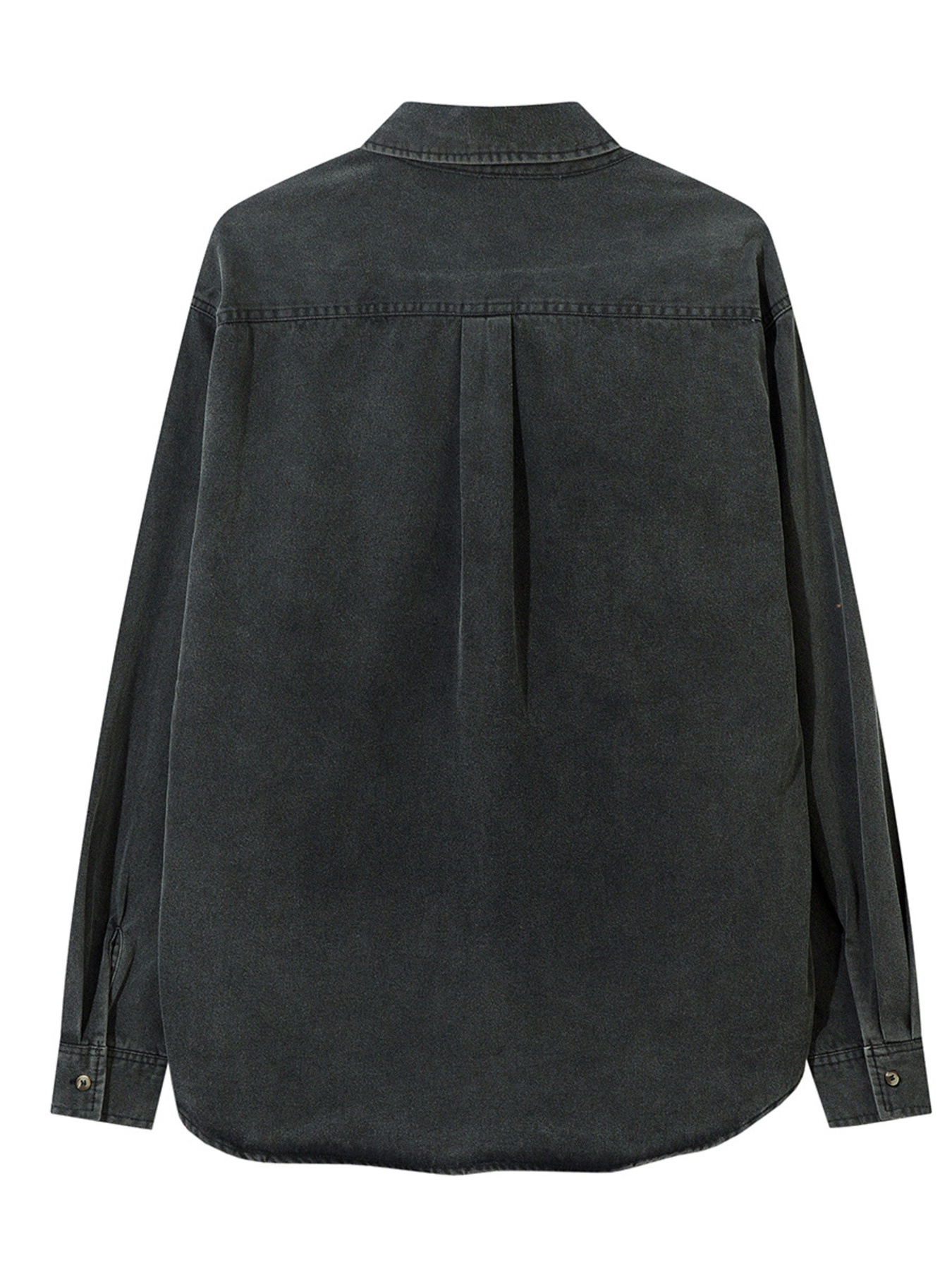 Men's Button Up Long Sleeve Denim Shirt