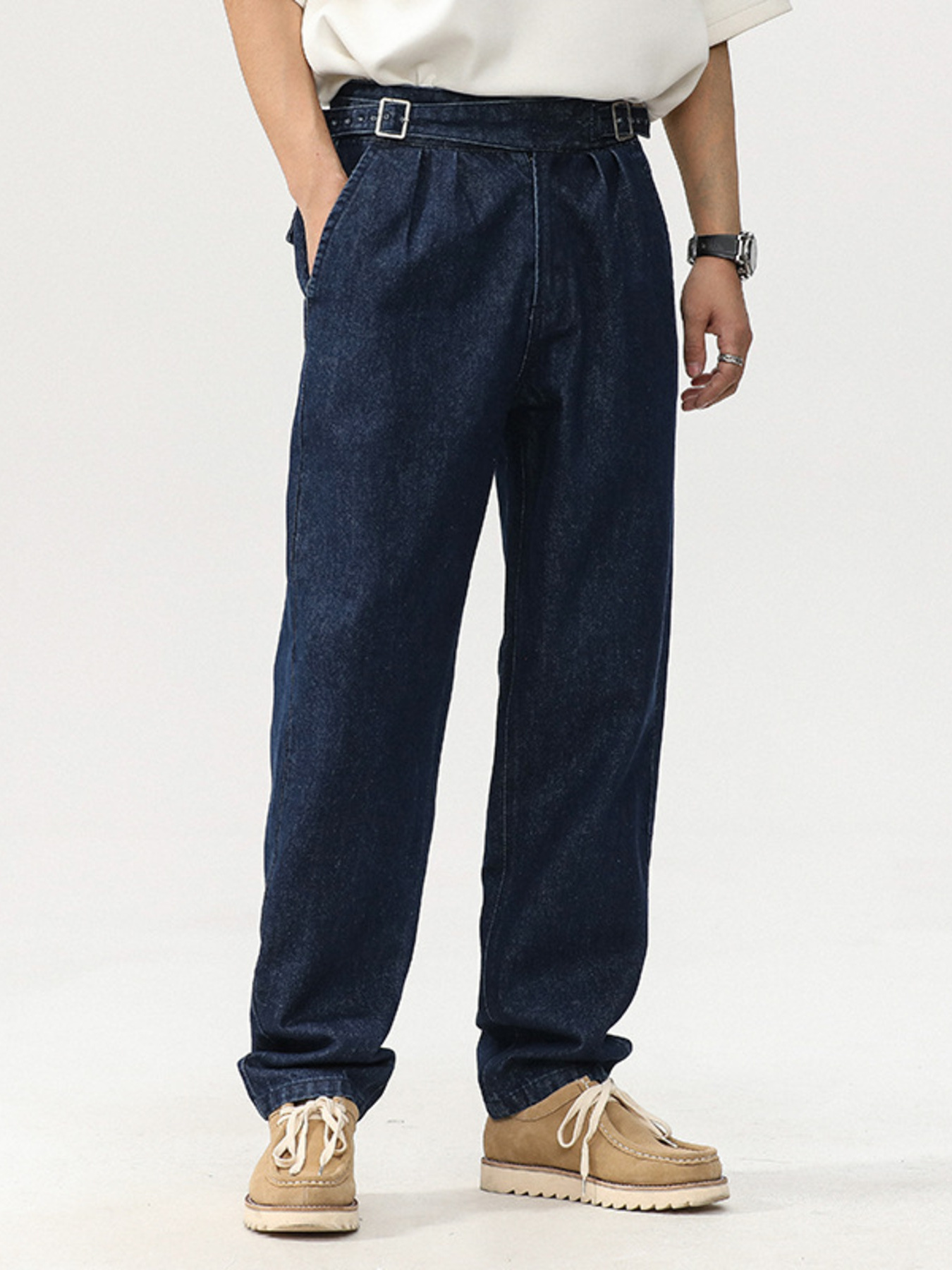 Men's Plus Size Wide Leg Jeans