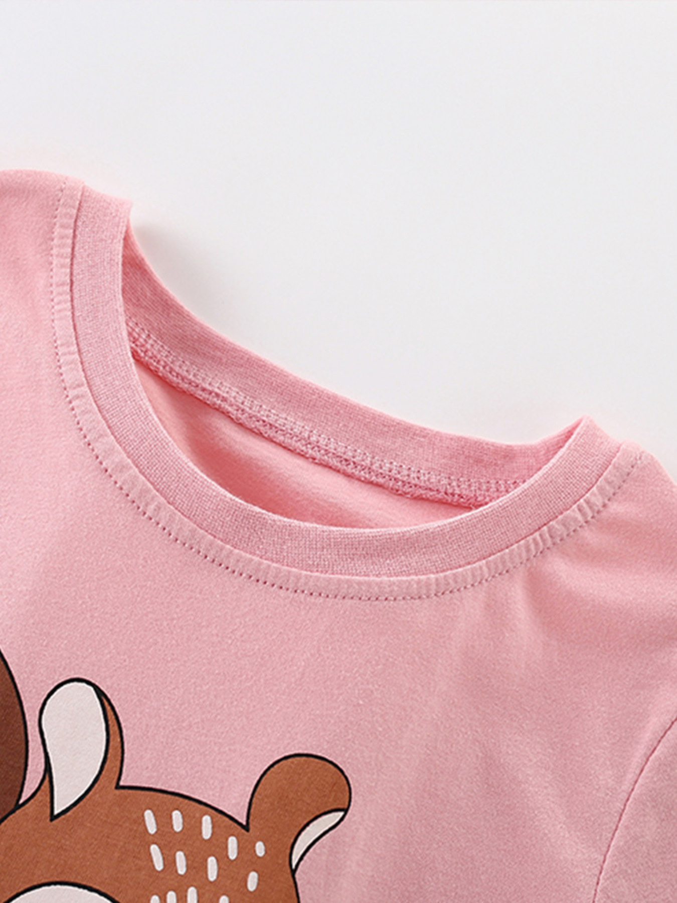 Children's Cute Squirrel Graphic Short Sleeve T-Shirt