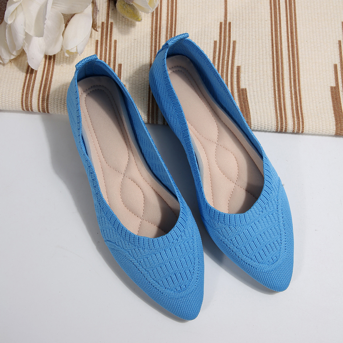 Point Toe Flats Slip-Ons
