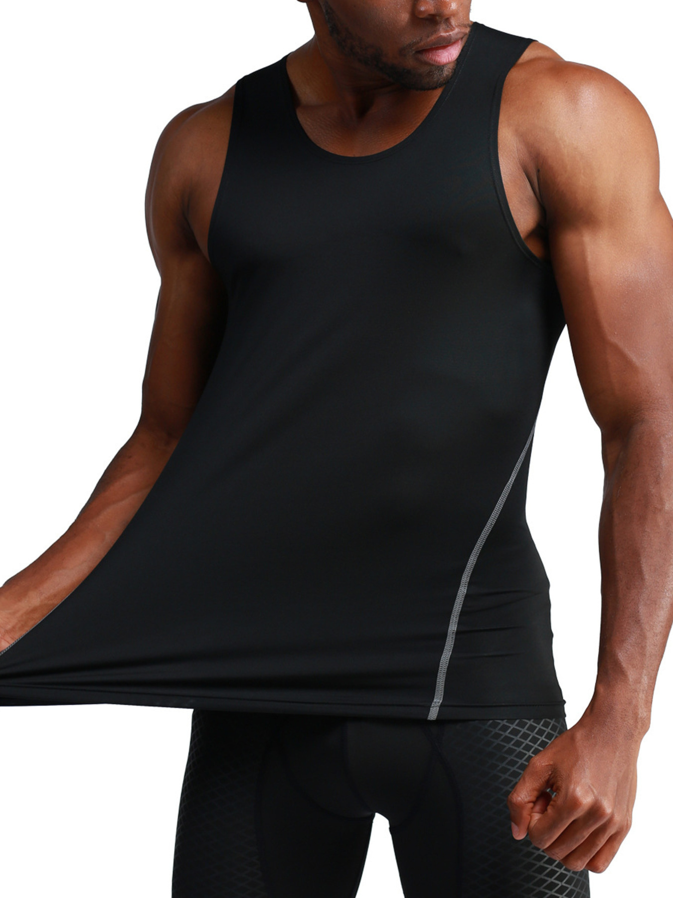 Men's Full Size Round Neck Active Tank Plus Size
