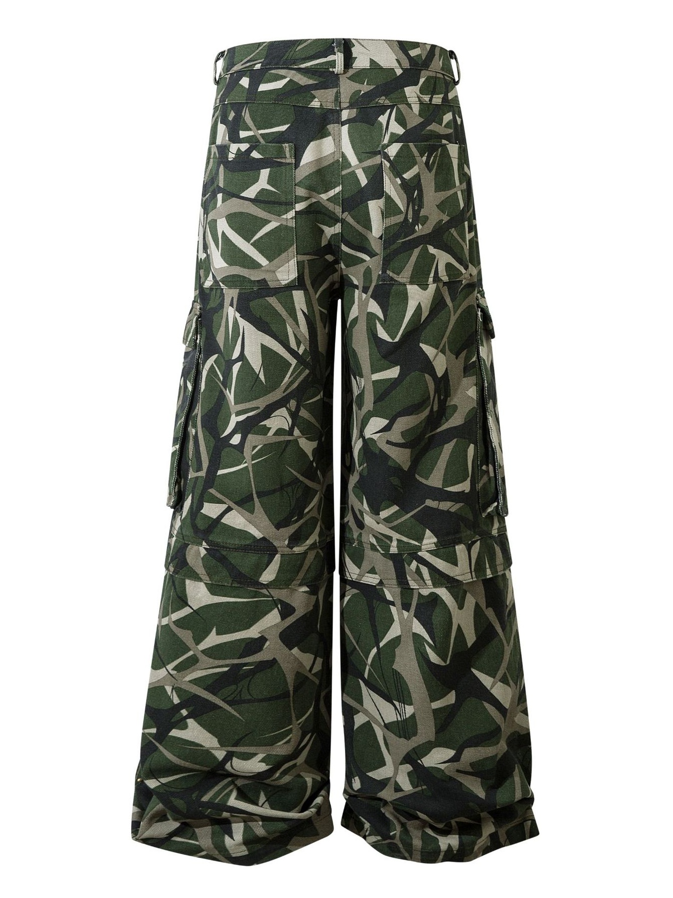 Men's Camouflage Cargo Wide Leg Pants