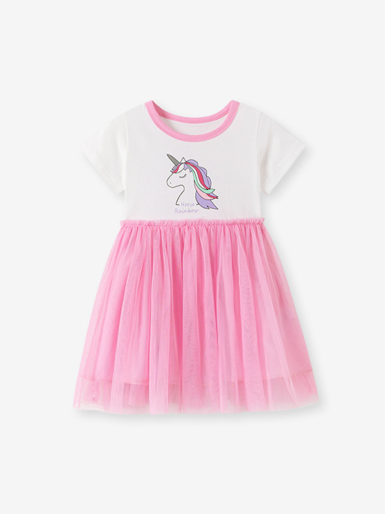 Children's Unicorn Graphic Tulle Dress