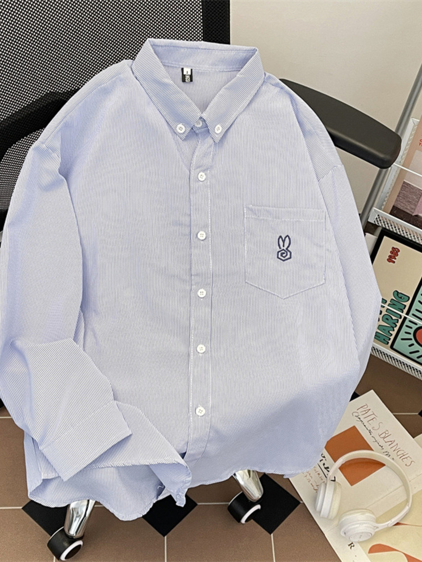 Men's Plus Size Button Up Long Sleeve Shirt