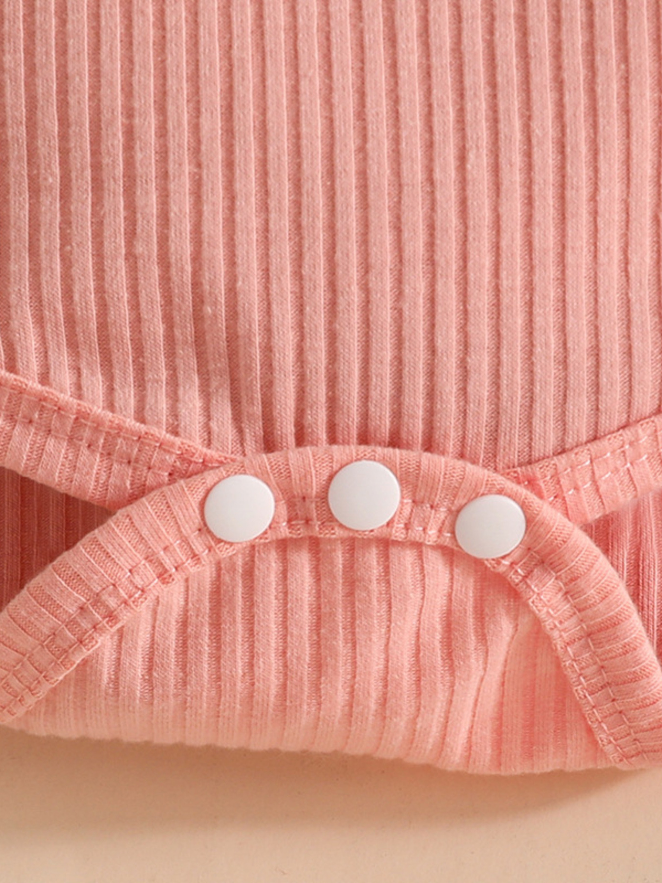 Children's Ruffled Ribbed Bodysuit and Skirt Set with Headband