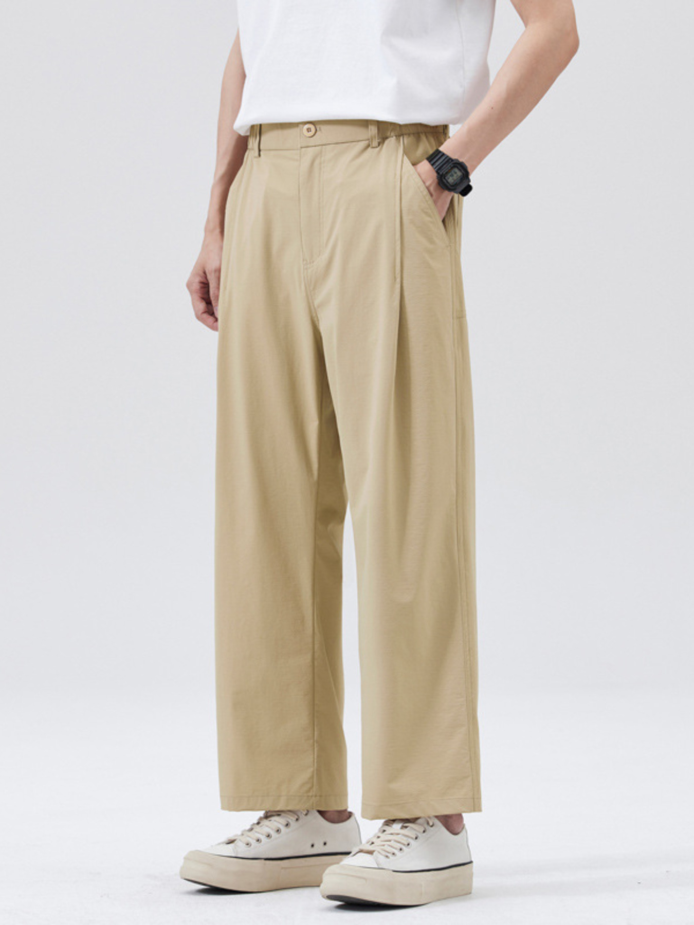 Men's Full Size Wide Leg Pants Plus Size