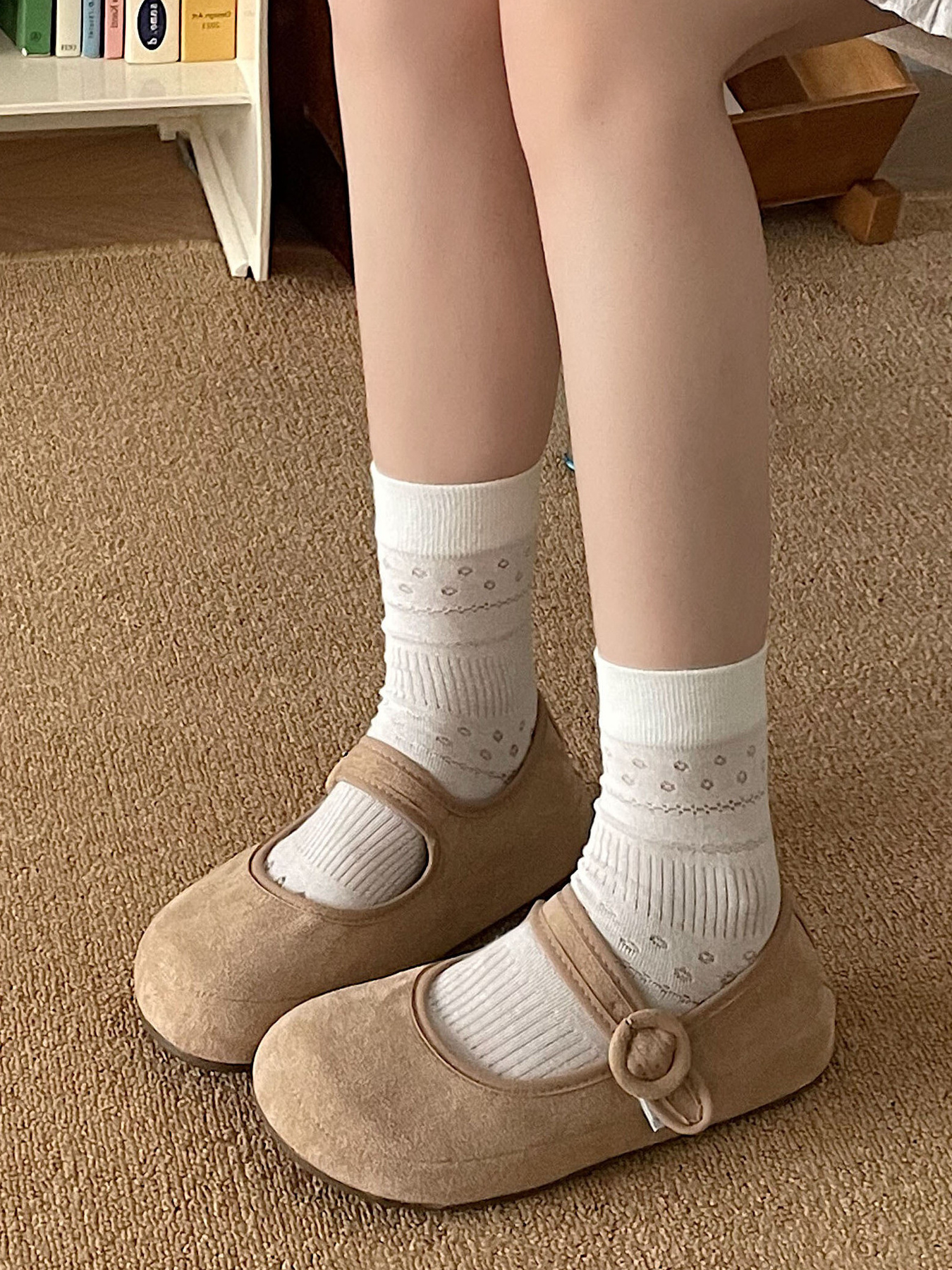 Round Toe Flat Slip-Ons