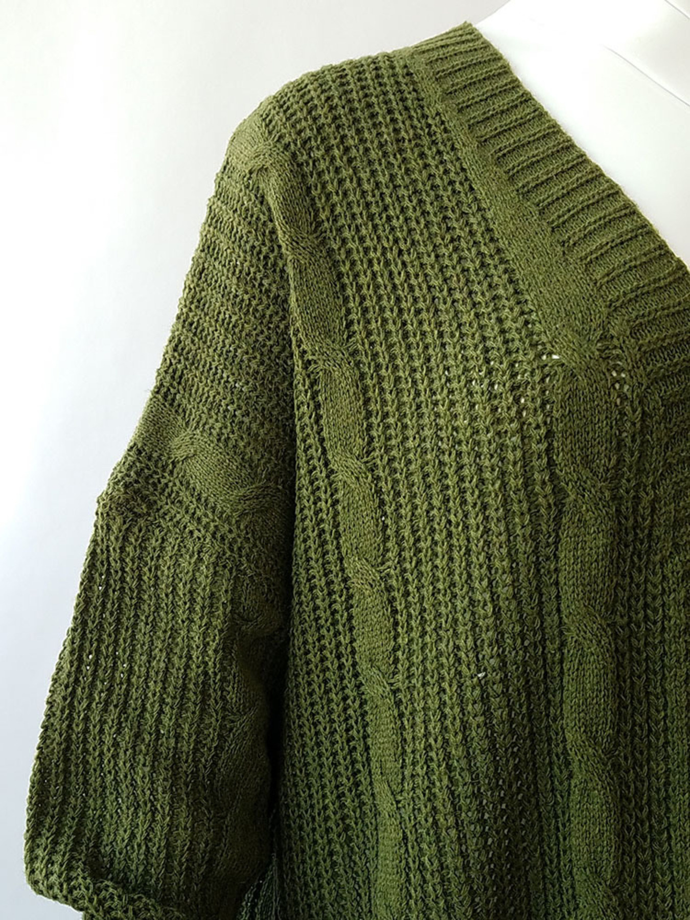 Chunky Knit Open Front Cardigan