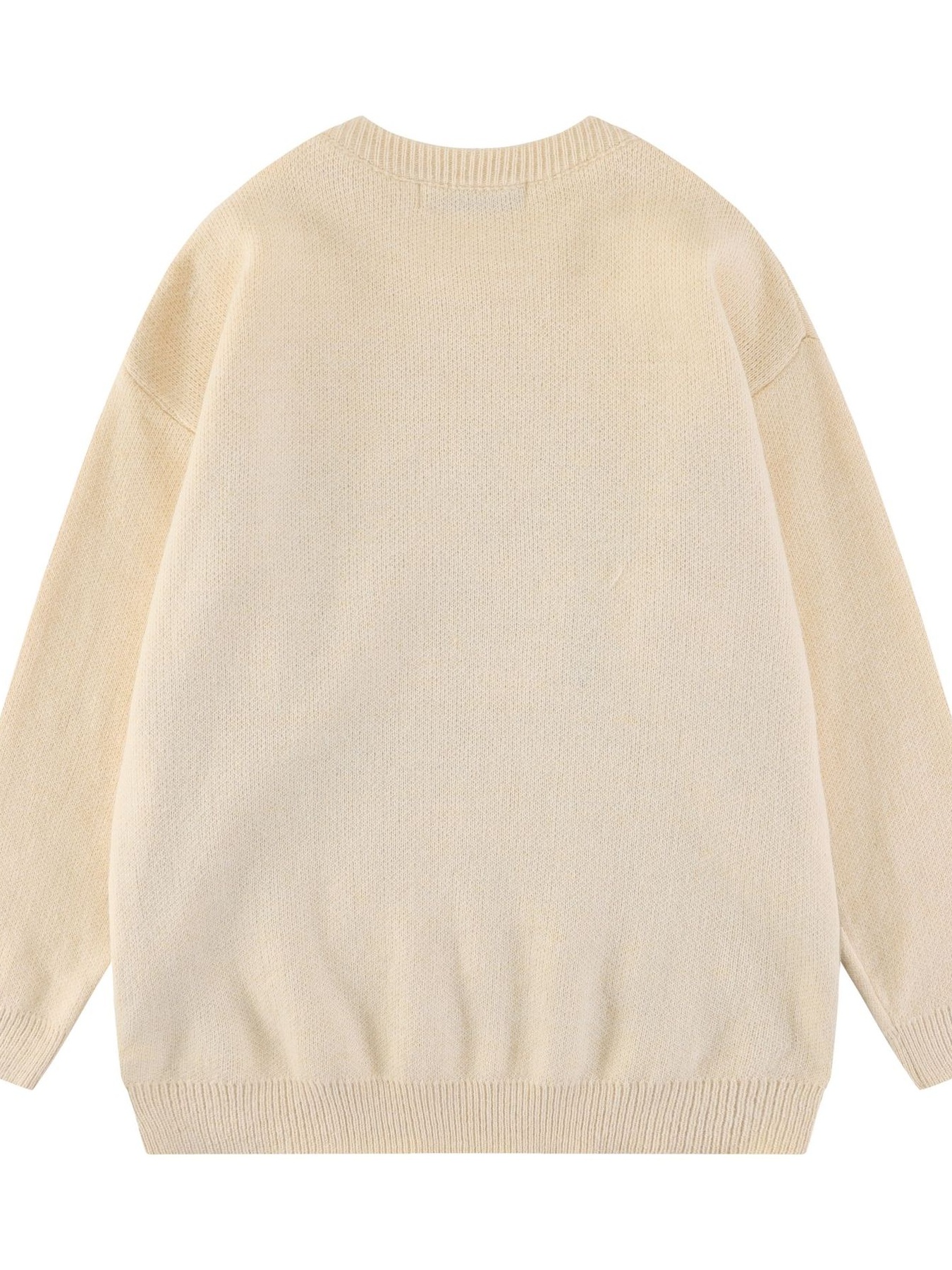 Men's Gradient Letter Pattern Long Sleeve Sweater