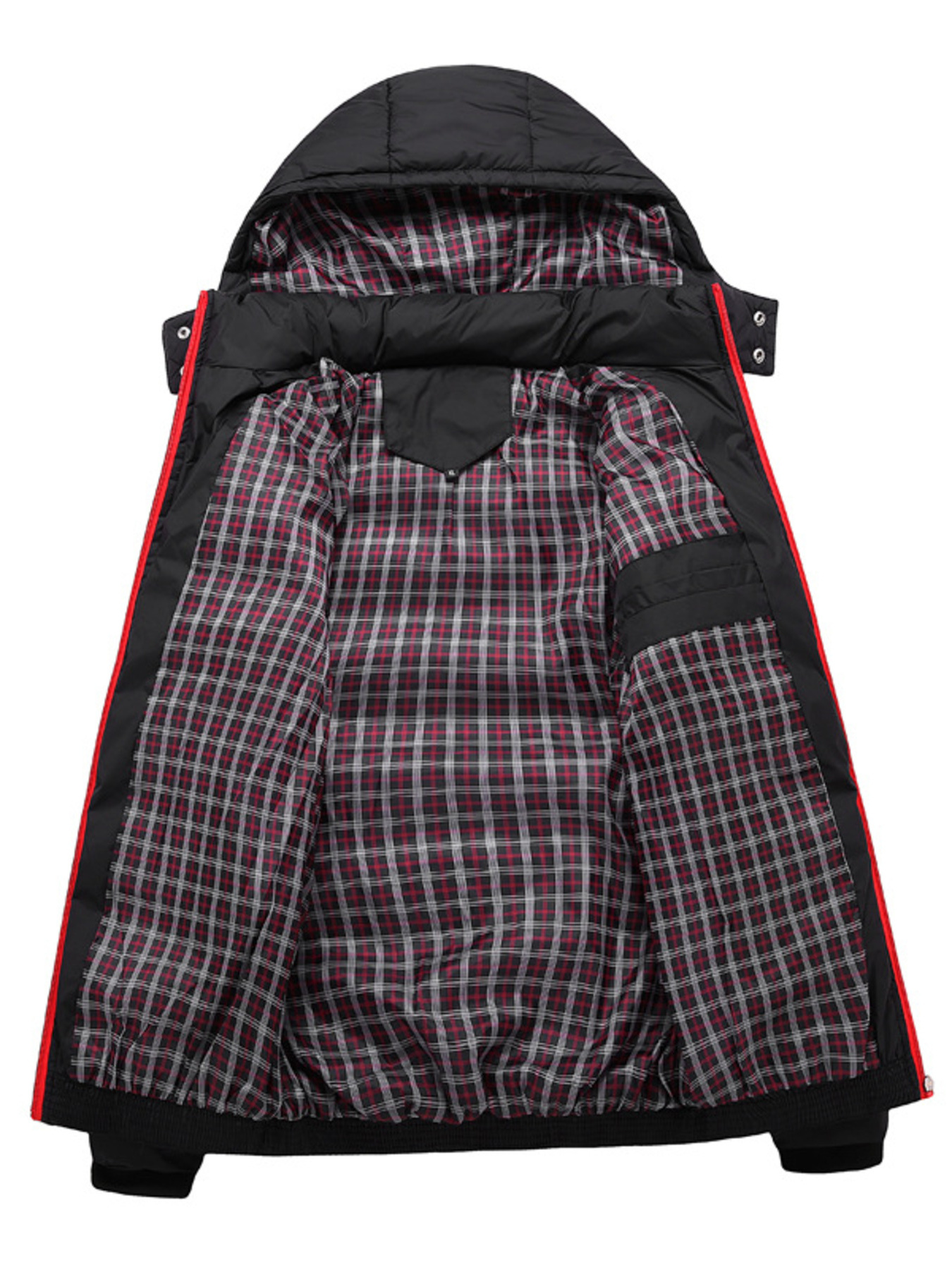 Men's Plus Size Warm Padded Hooded Puffer Jacket