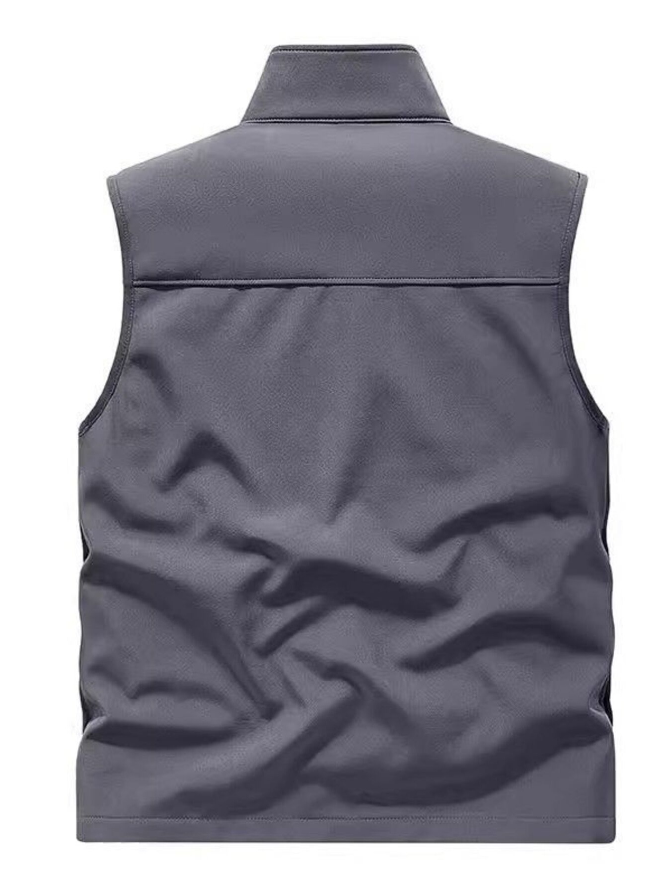 Men's Plus Size Casual Zip Up Fleece Lined Vest
