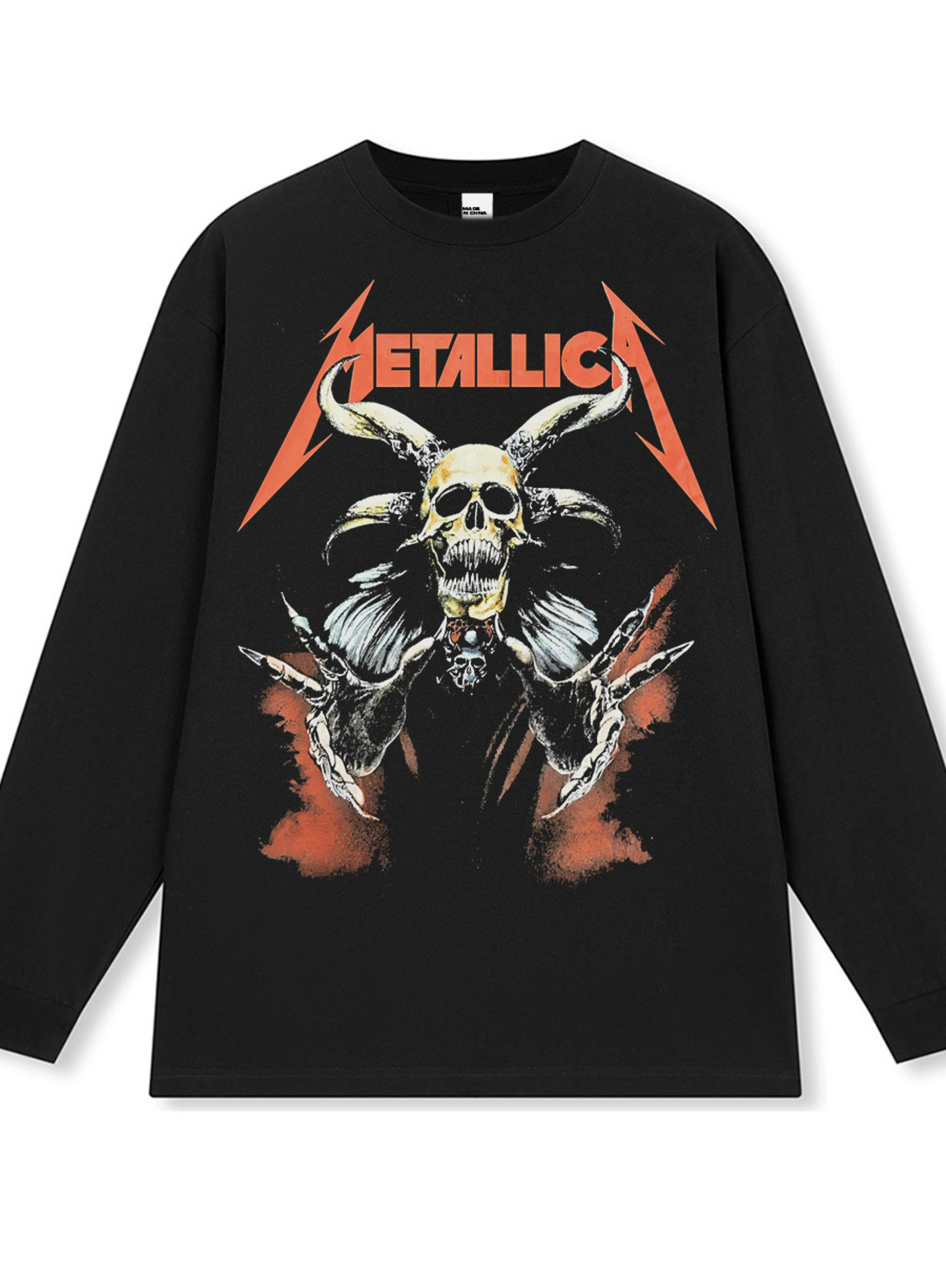 Men's Graphic Round Neck Long Sleeve T-Shirt