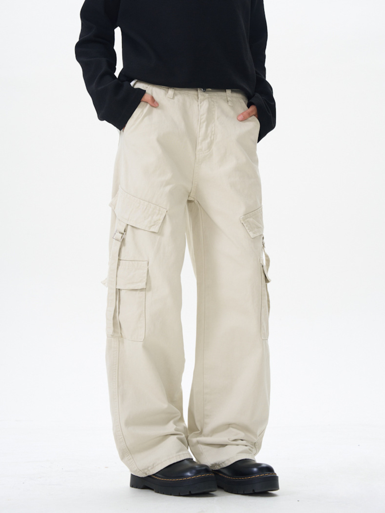 Men's Wide Leg Cargo Pants