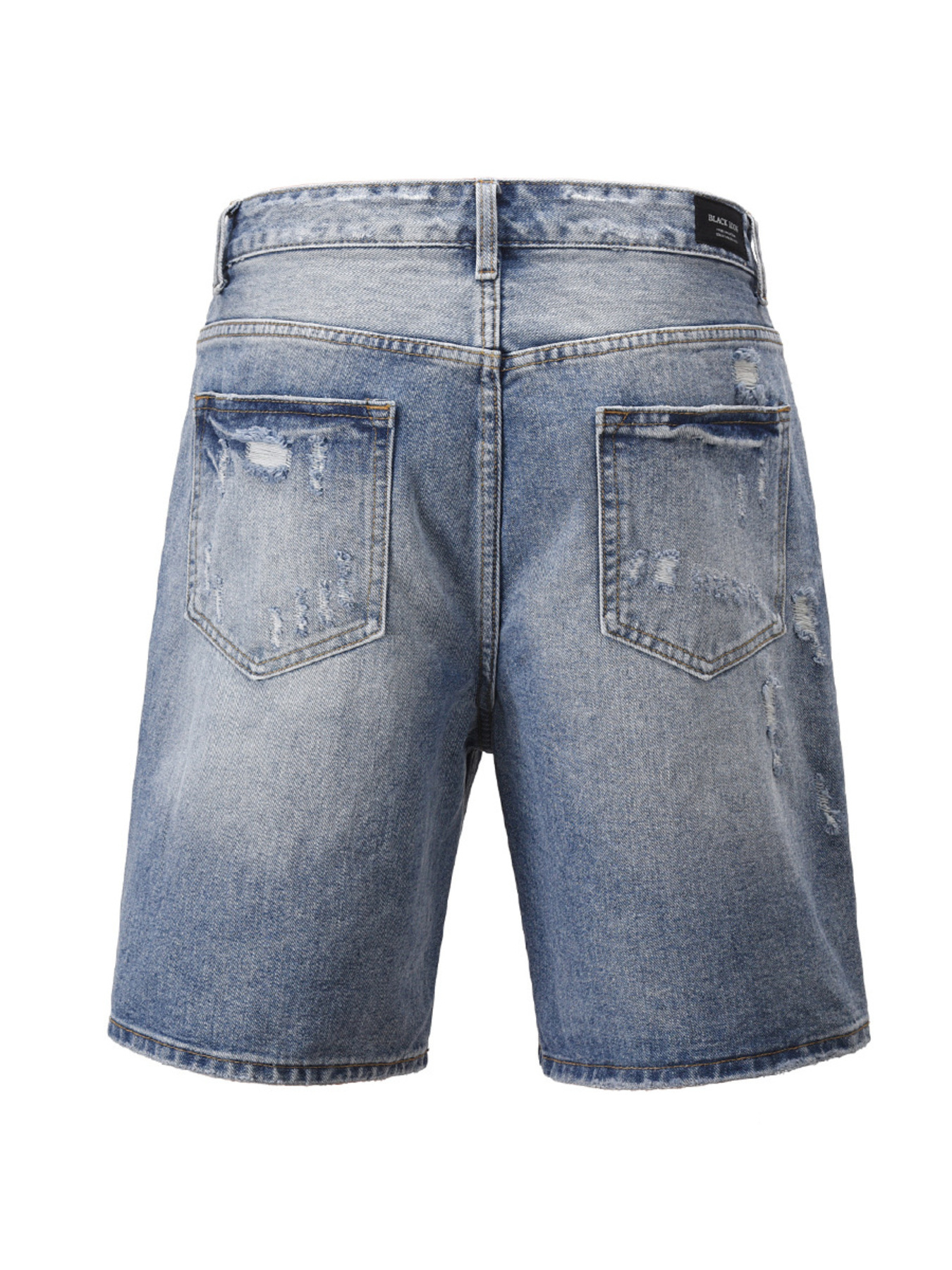Men's Distressed Vintage Denim Shorts