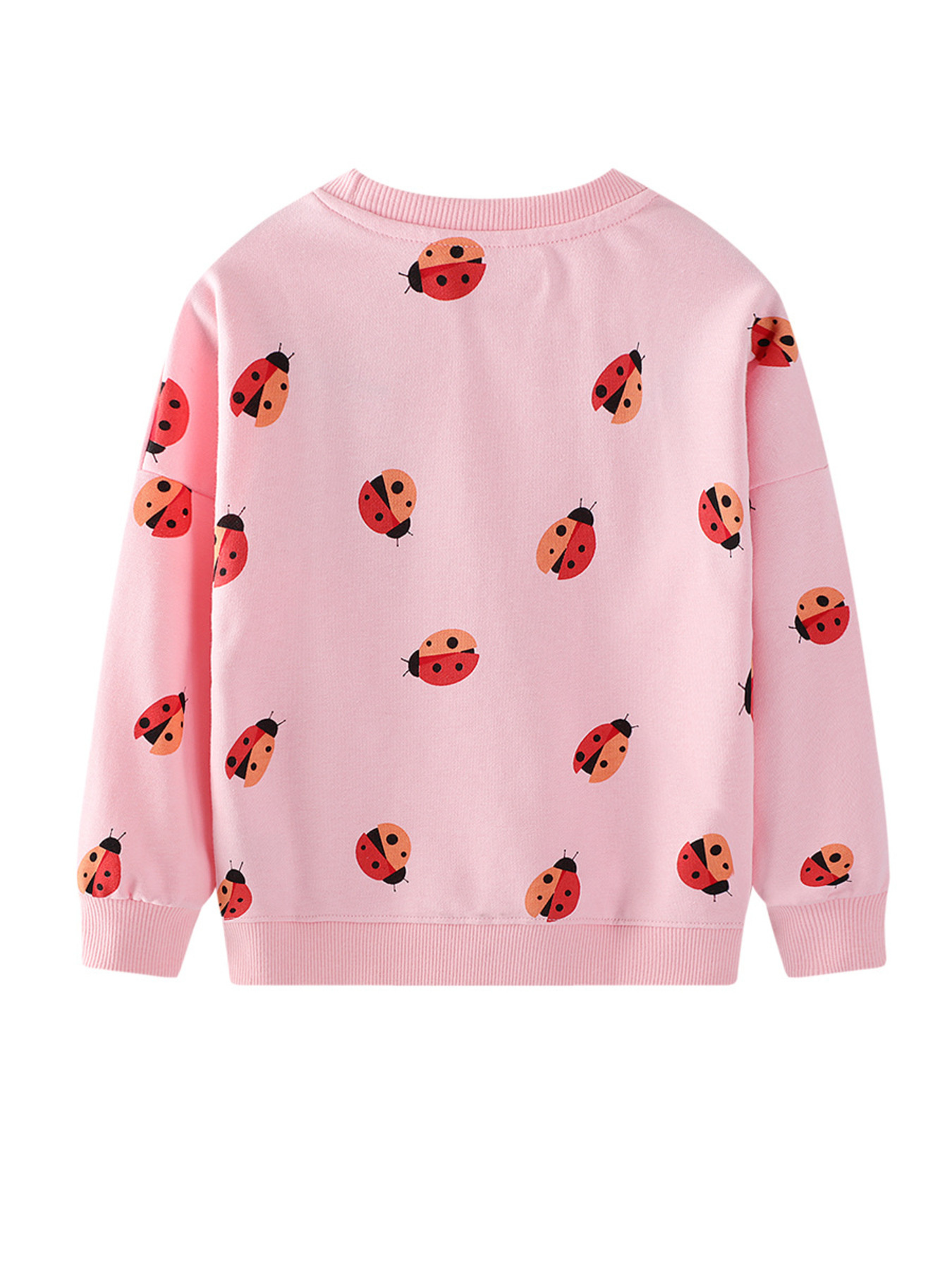 Children's Ladybug Print Crew Neck Sweatshirt