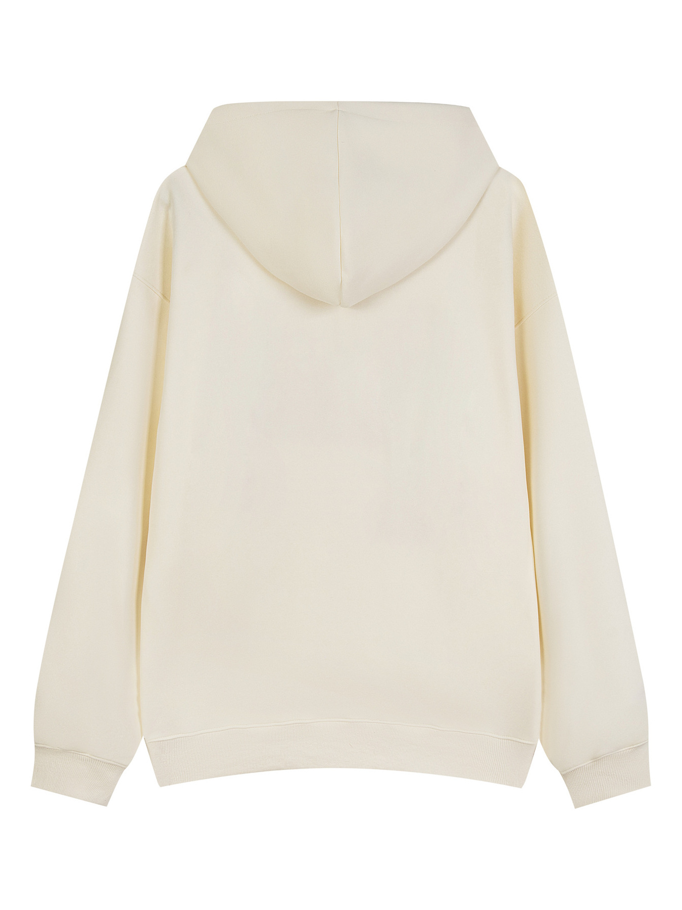 Men's Long Sleeve Oversized Hoodie with Fuzzy Letter