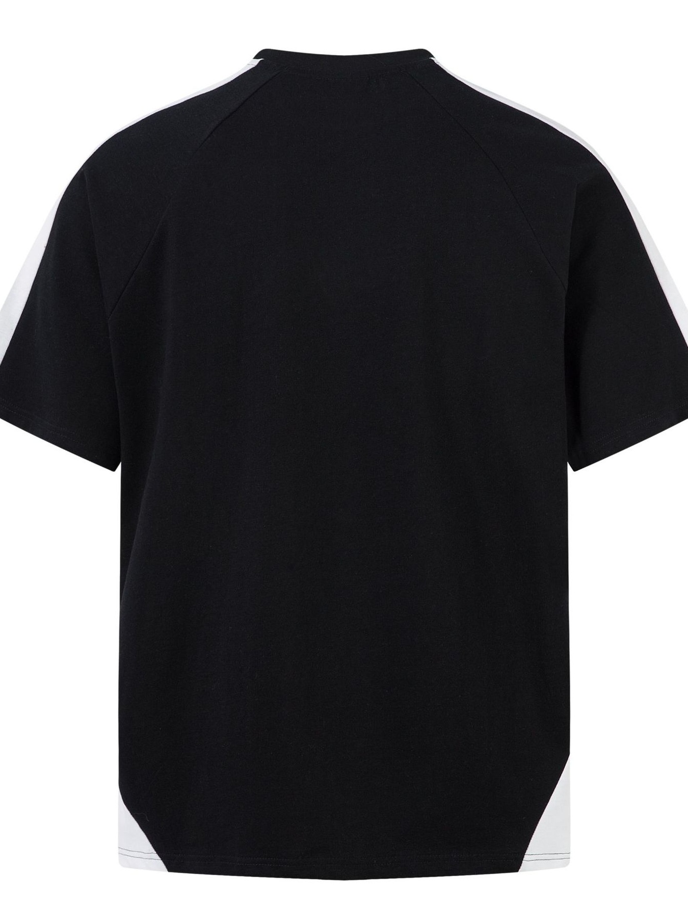 Men's Contrast Round Neck Short Sleeve T-Shirt