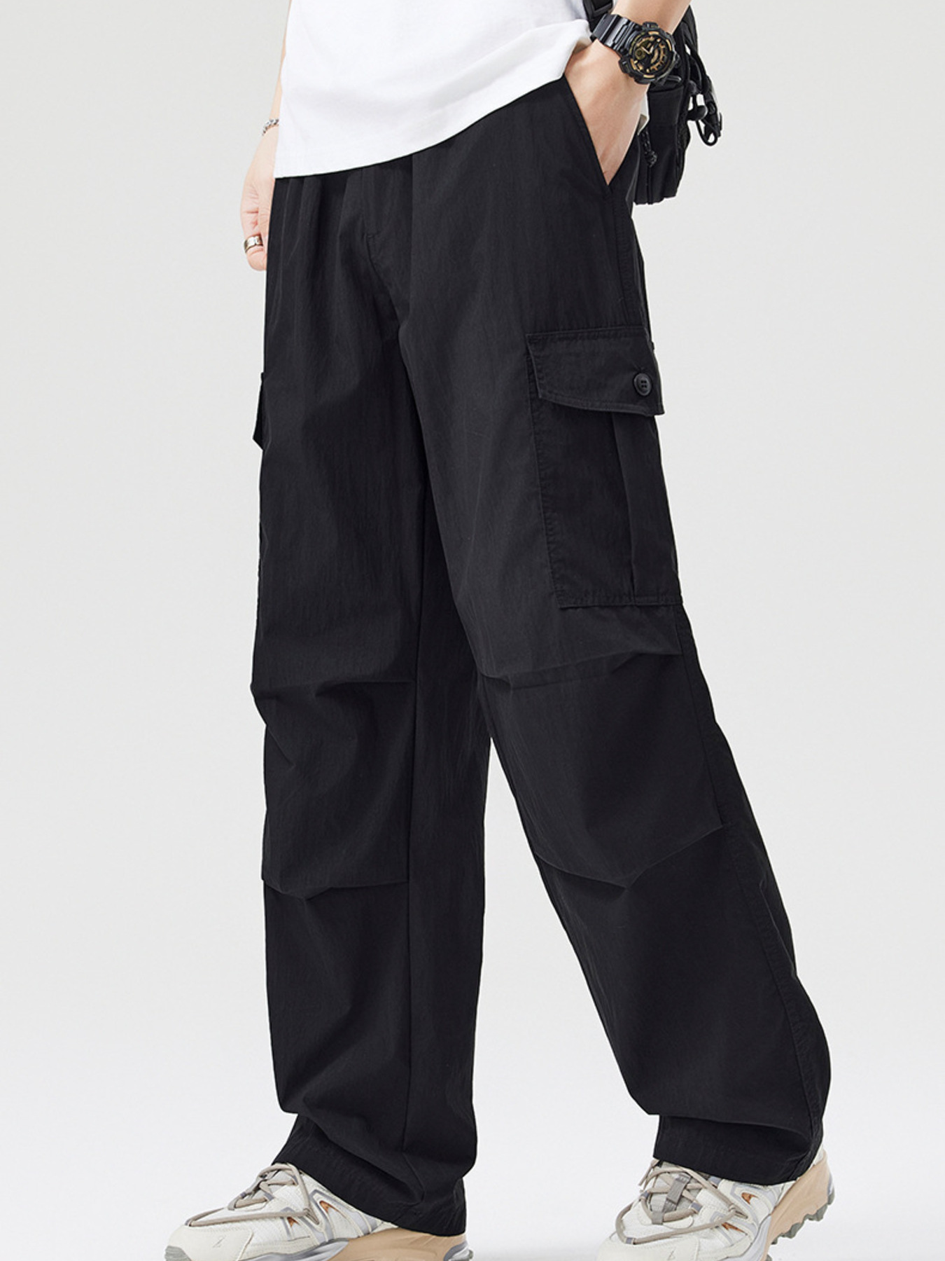 Men's Full Size Loose Fit Cargo Pants Plus Size