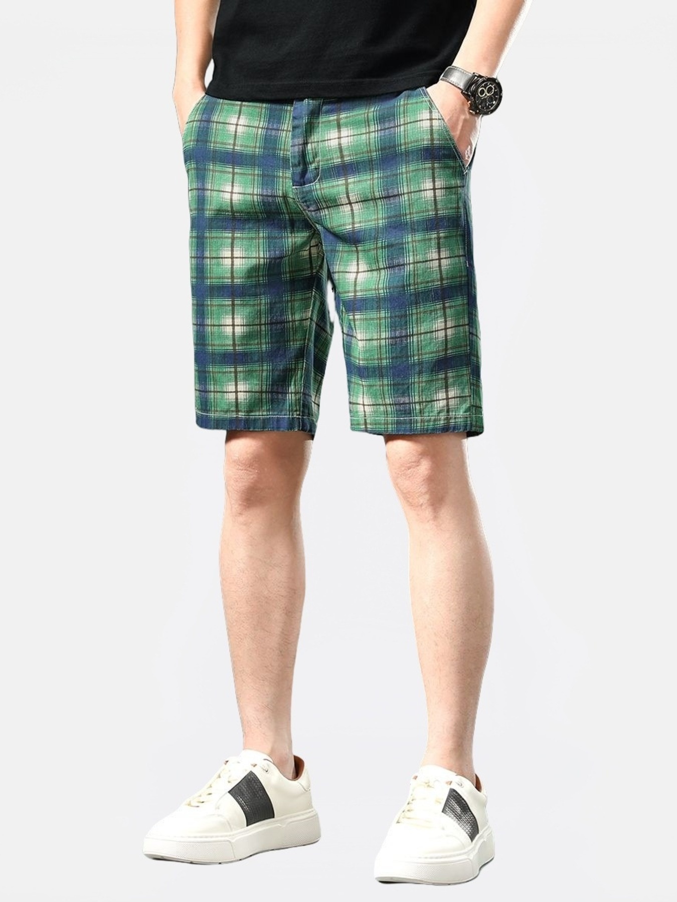 Men's Plaid Casual Shorts