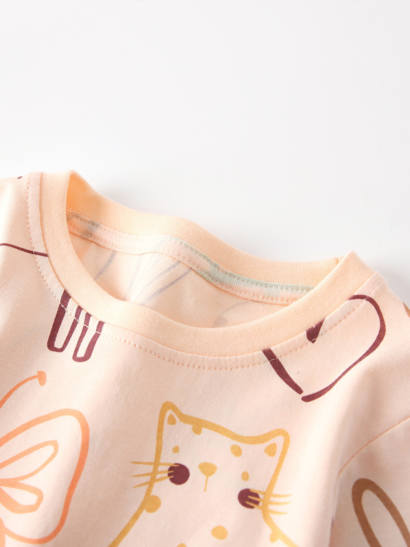 Children's Cute Cartoon Animal Print Pajama Set