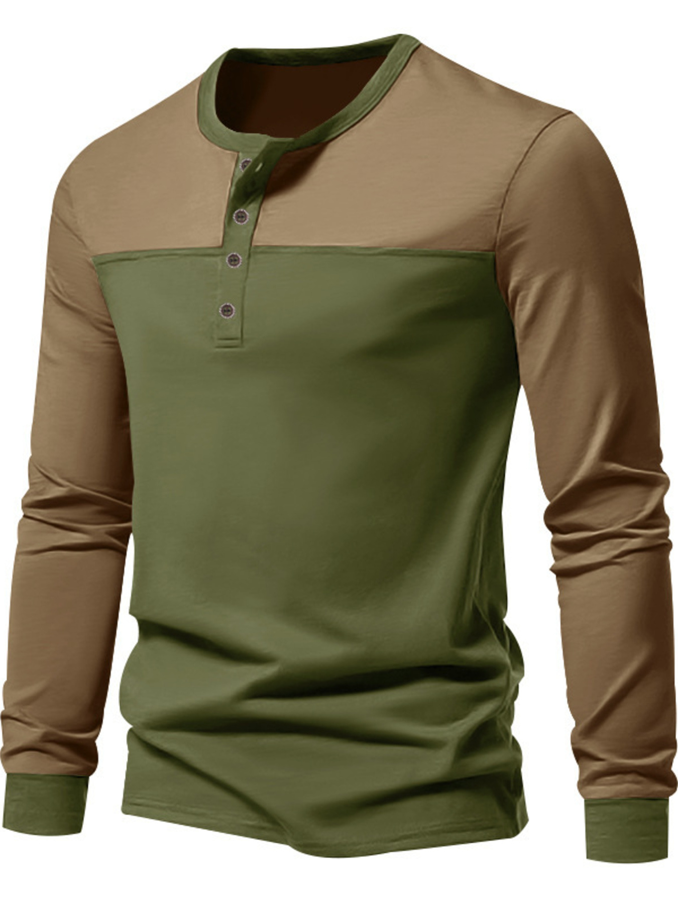 Men's Full Size Button Detail Short Sleeve Top Plus Size