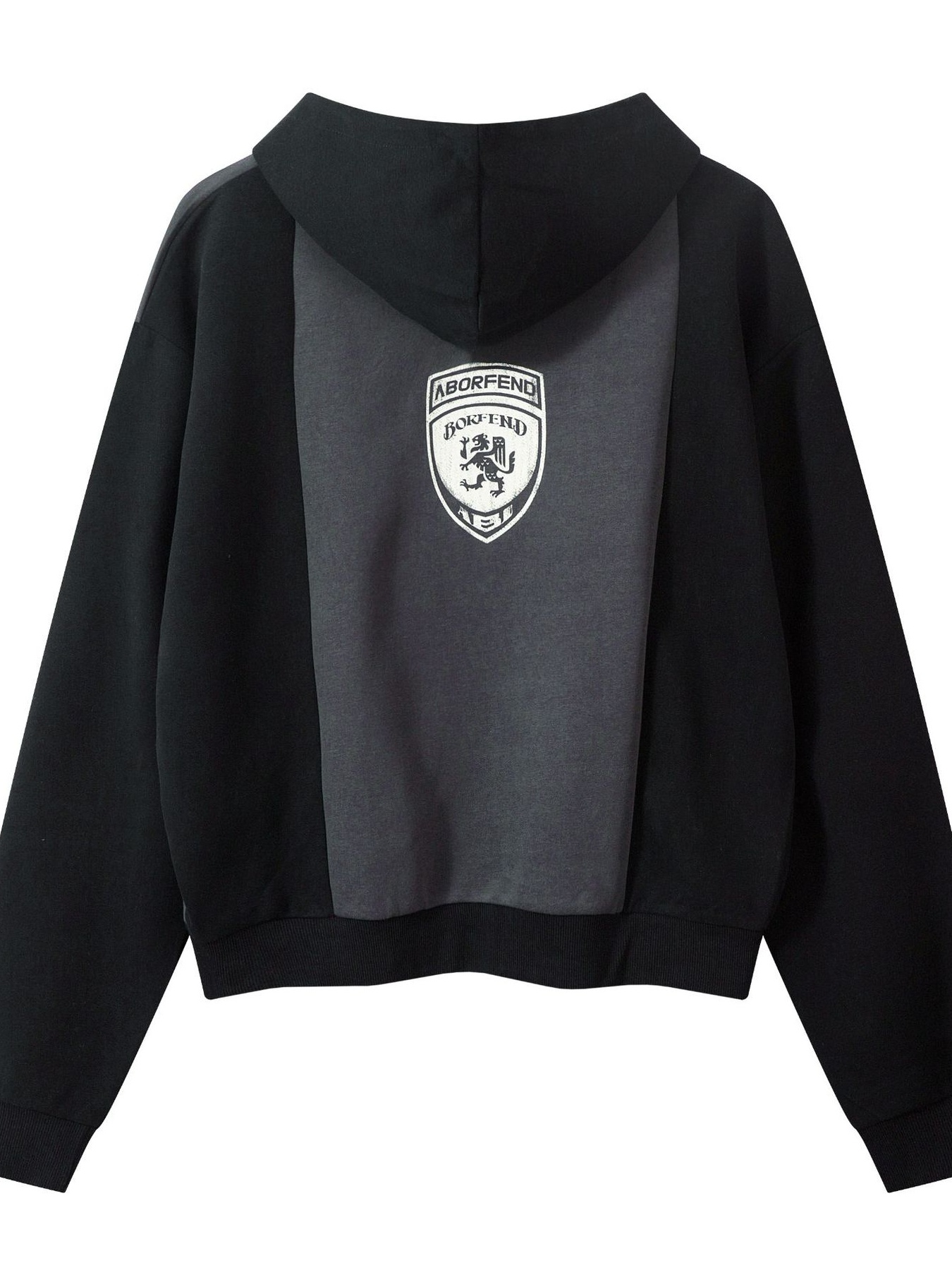 Men's Color Block Letter Graphic Zip-Up Hoodie