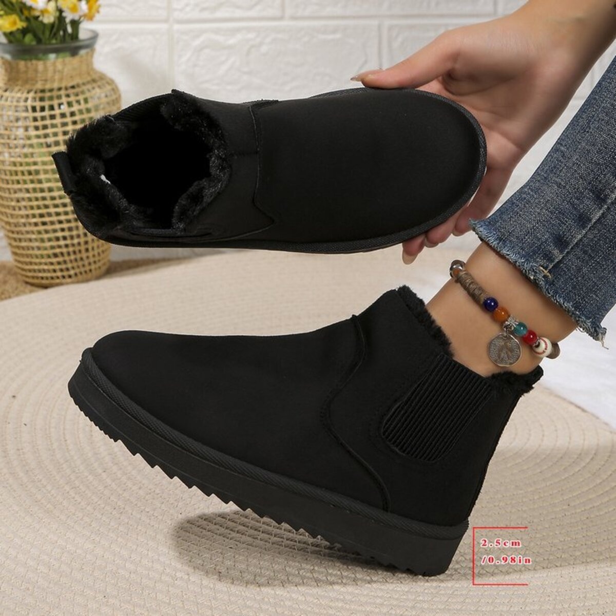 Round Toe Platform Boots