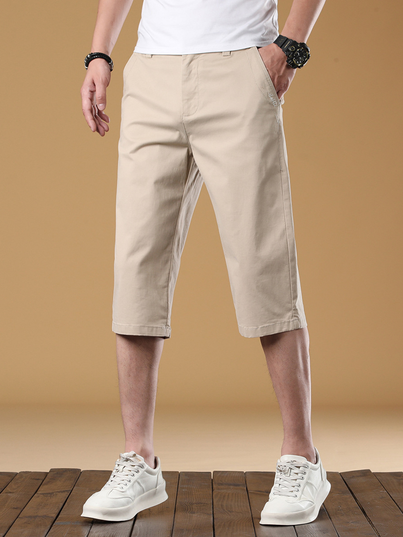 Men's Pocketed Loose Fit Shorts