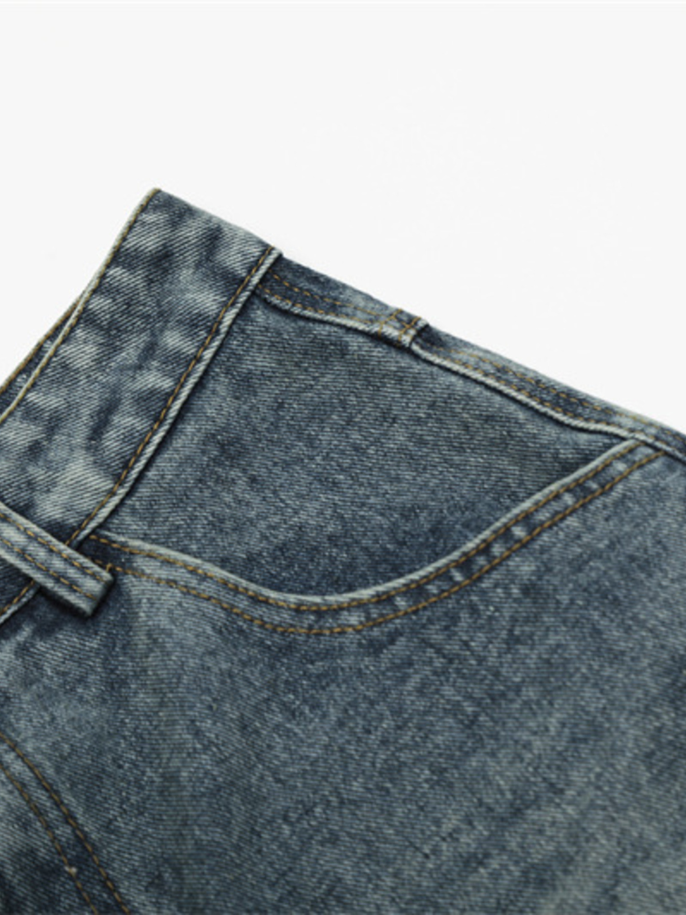 Men's Floral Wide Leg Denim Shorts