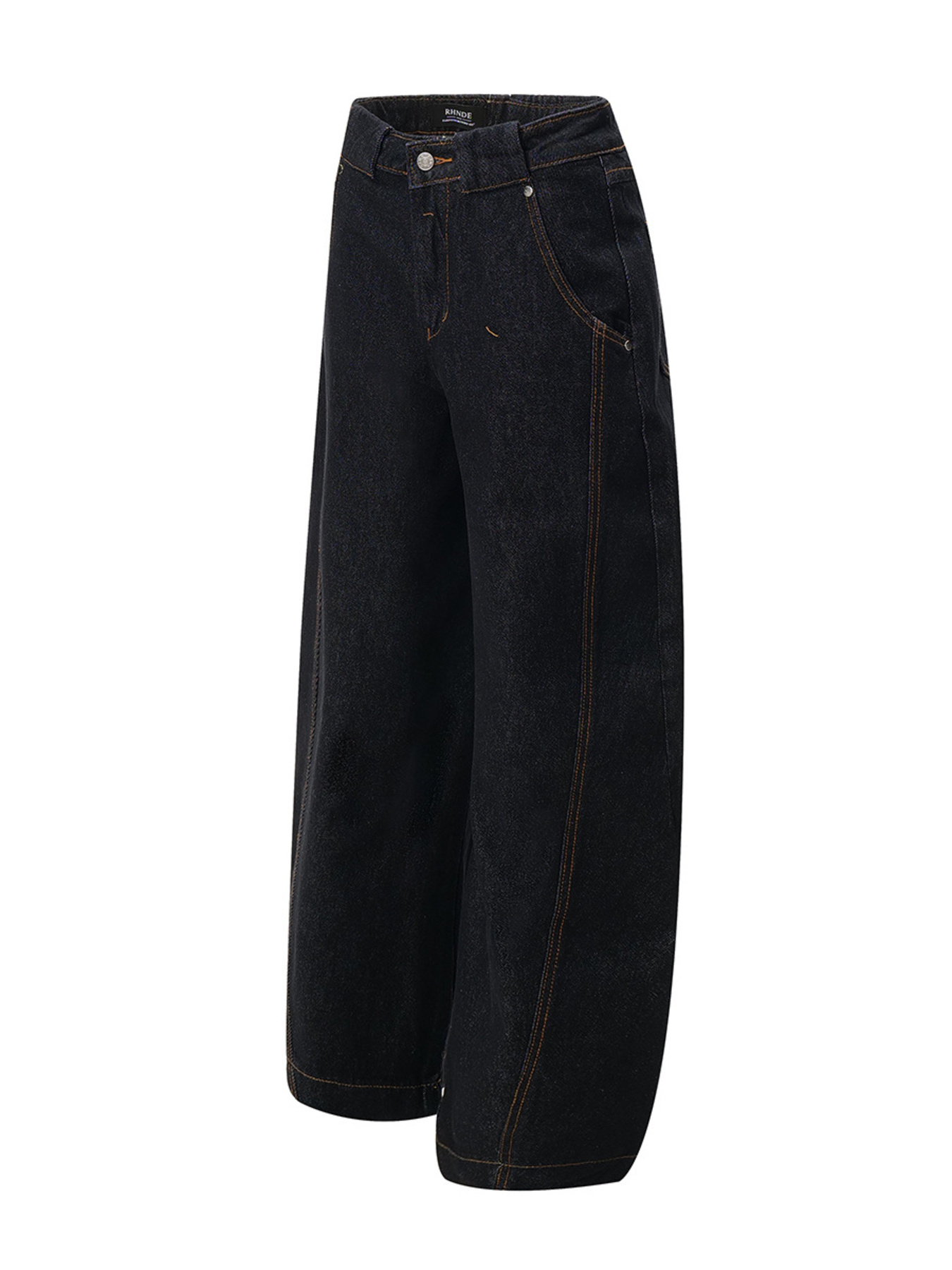 Men's High Waist Wide Leg Balloon Jeans