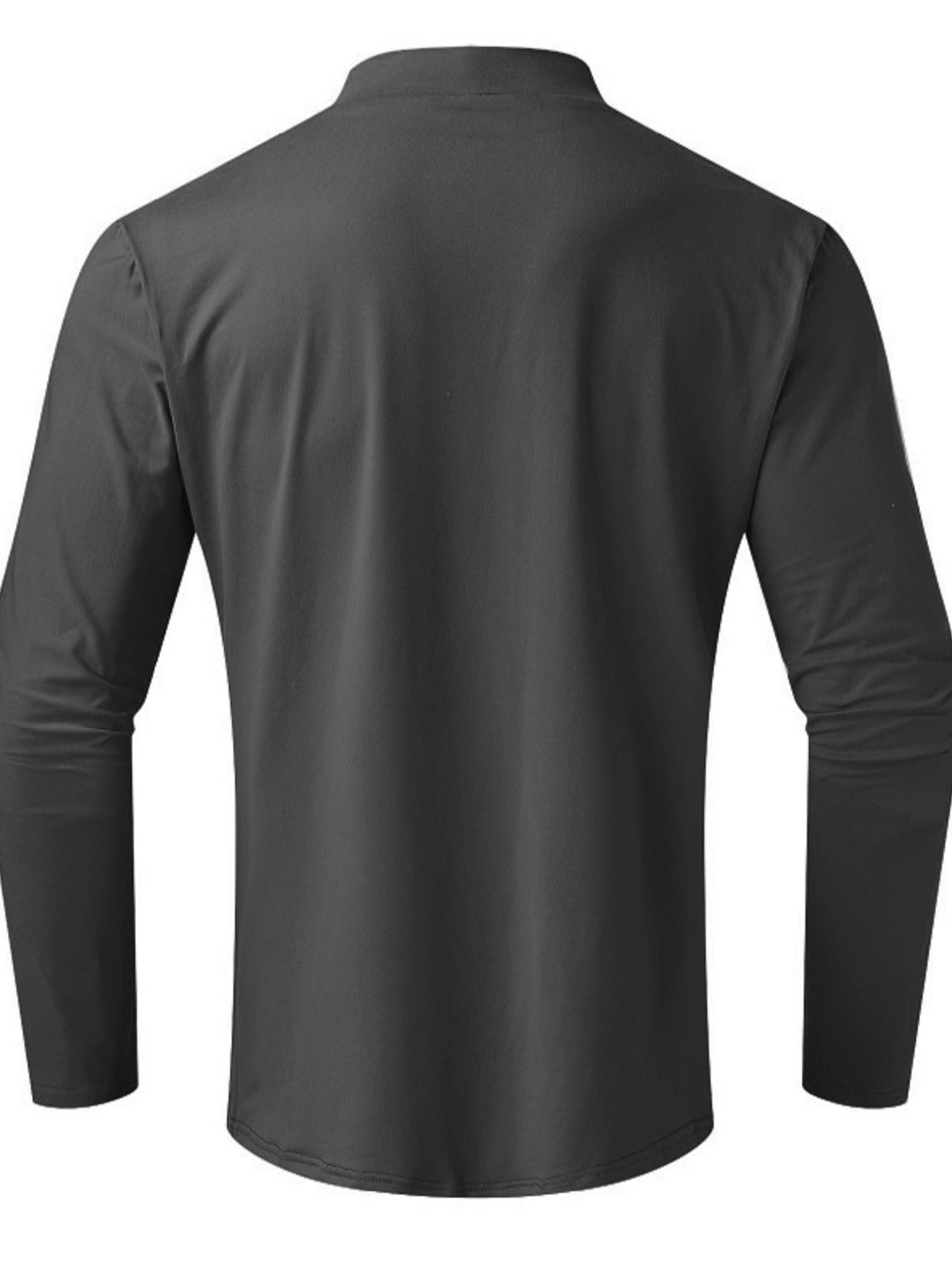 Men's Full Size Turtleneck Long Sleeve T-Shirt Plus Size